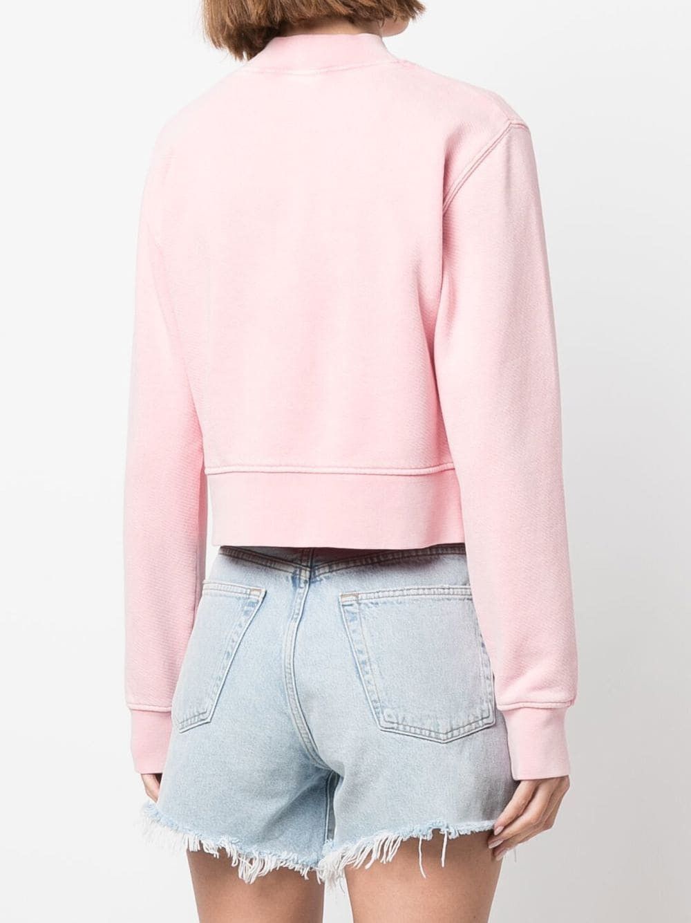 Palm Angels Pink Dancing Bears Logo Mock Neck Sweatshirt Size XL / US 12-14 / IT 48-50 - 4 Thumbnail