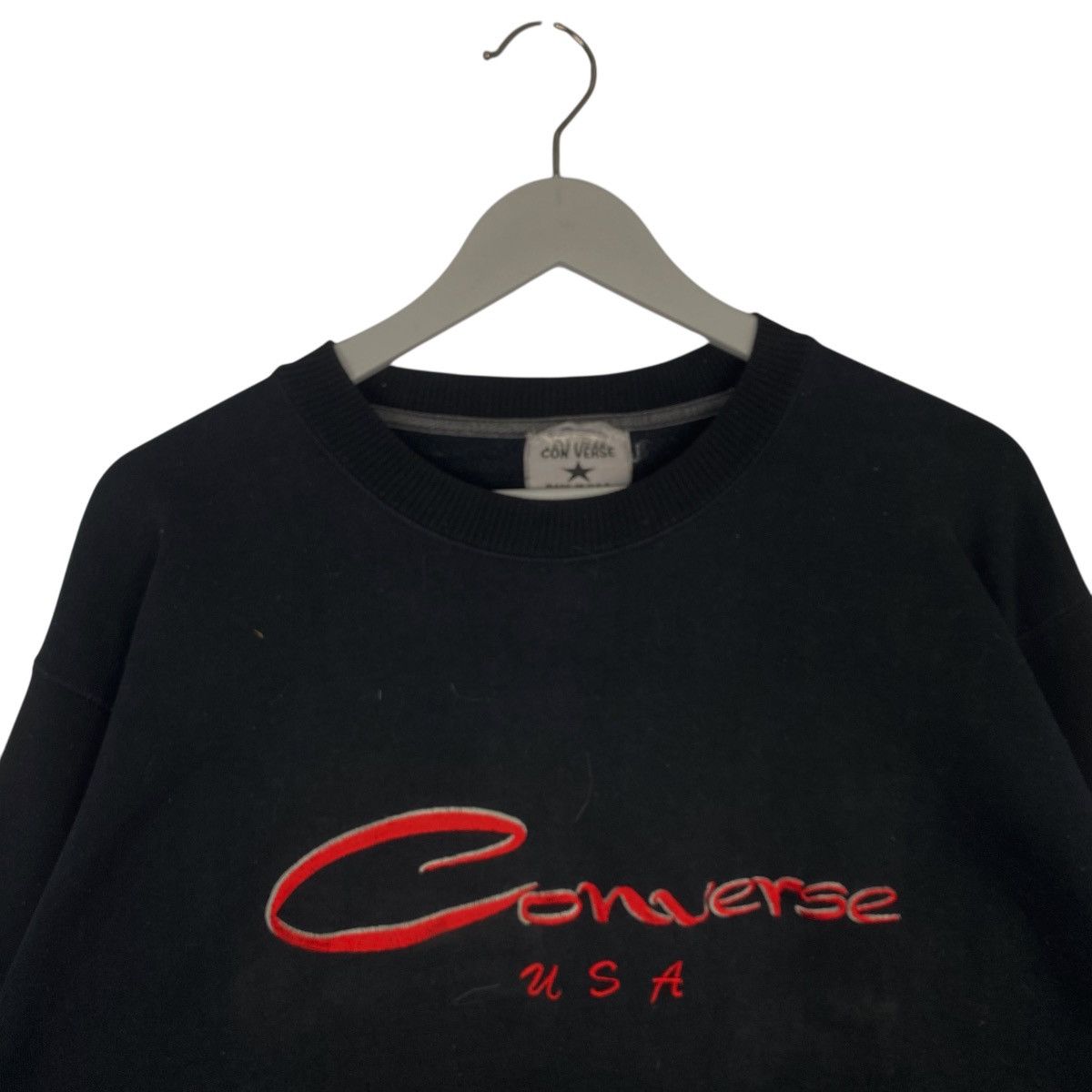 Other Vintage Converse All Star Crewneck Sweatshirt Black Size L Size US L / EU 52-54 / 3 - 4 Thumbnail