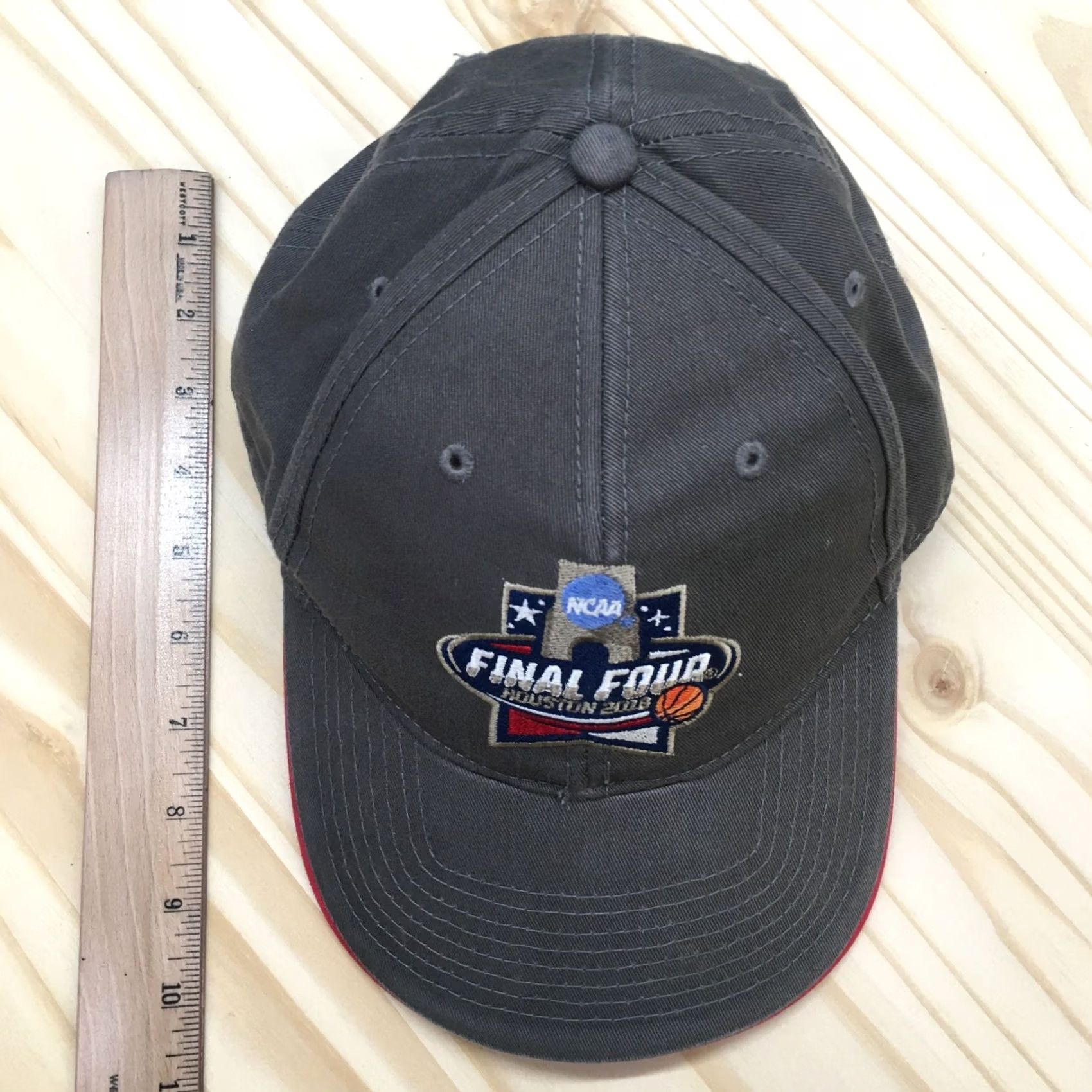 NCAA 2016 NCAA Final Four Baseball Cap Hat Mens Gray OS Curve Brim Embroidered Logo Size ONE SIZE - 3 Thumbnail