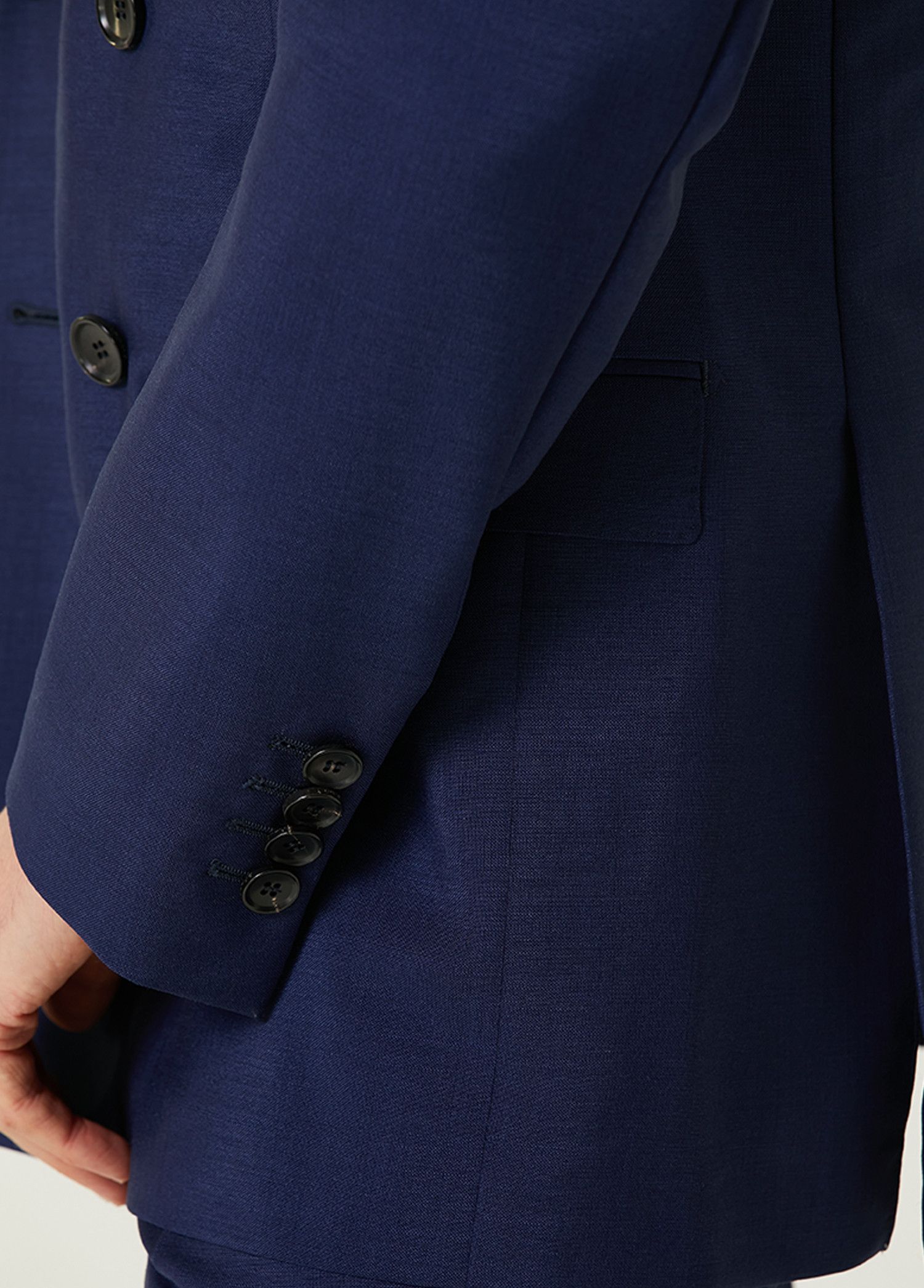 Bally o1y1224 Double Breasted Silk Blazer in Navy Size US M / EU 48-50 / 2 - 7 Thumbnail
