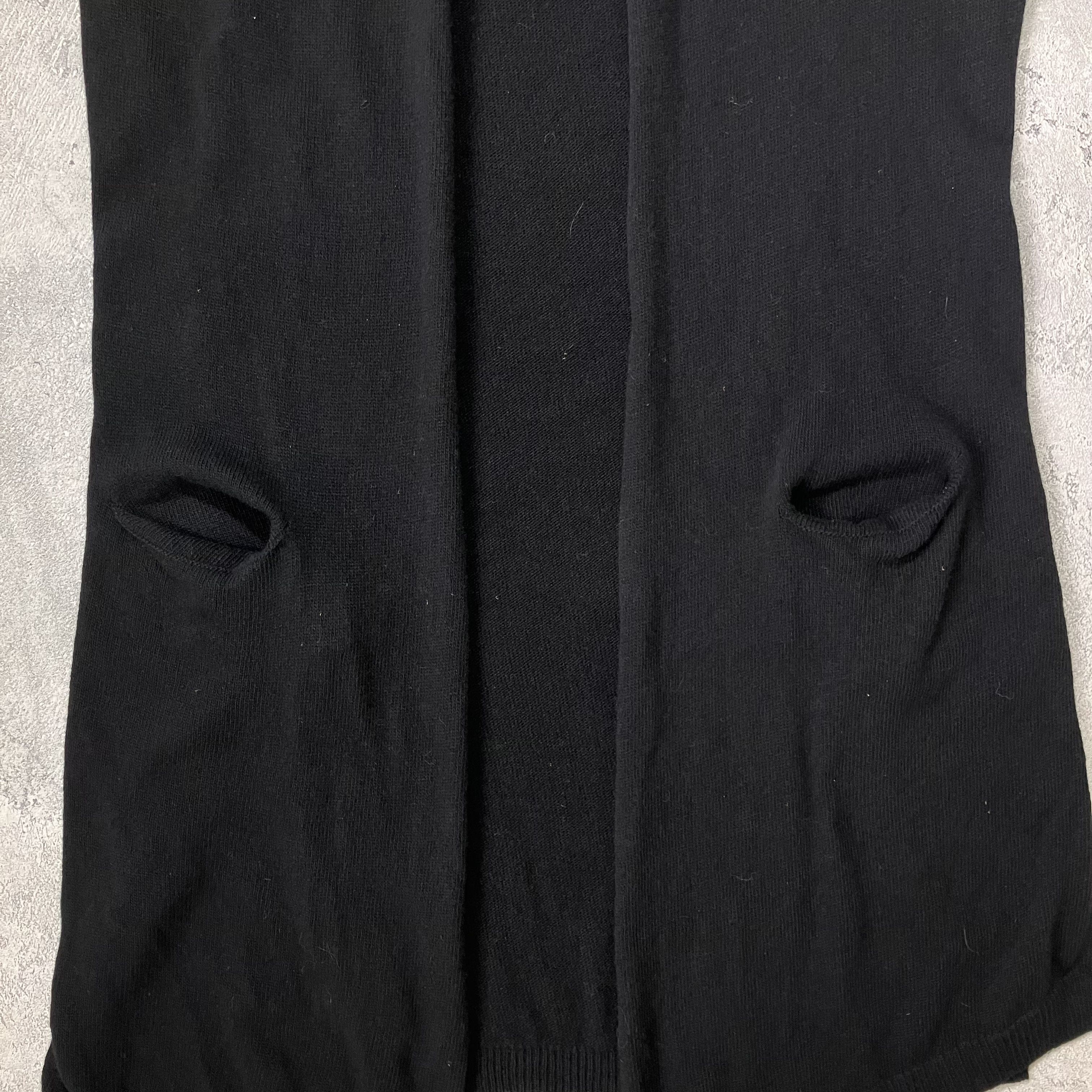 Hussein Chalayan Chalayan by Hussein Chalayan black merino wool long knit Size US M / EU 48-50 / 2 - 5 Thumbnail