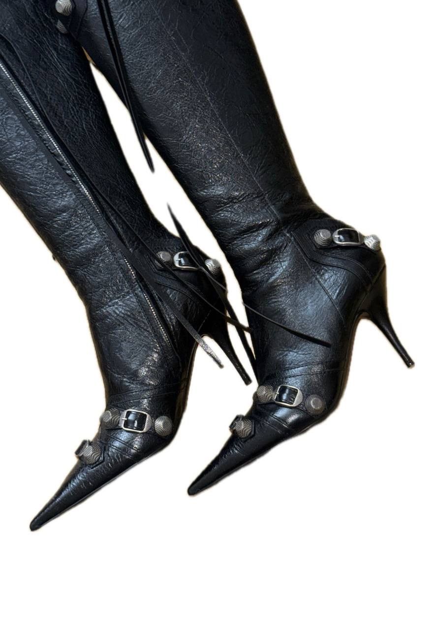 Balenciaga Balenciaga iconic “Le Cagole” 90mm High Heel Boots Size US 7 / IT 37 - 2 Thumbnail