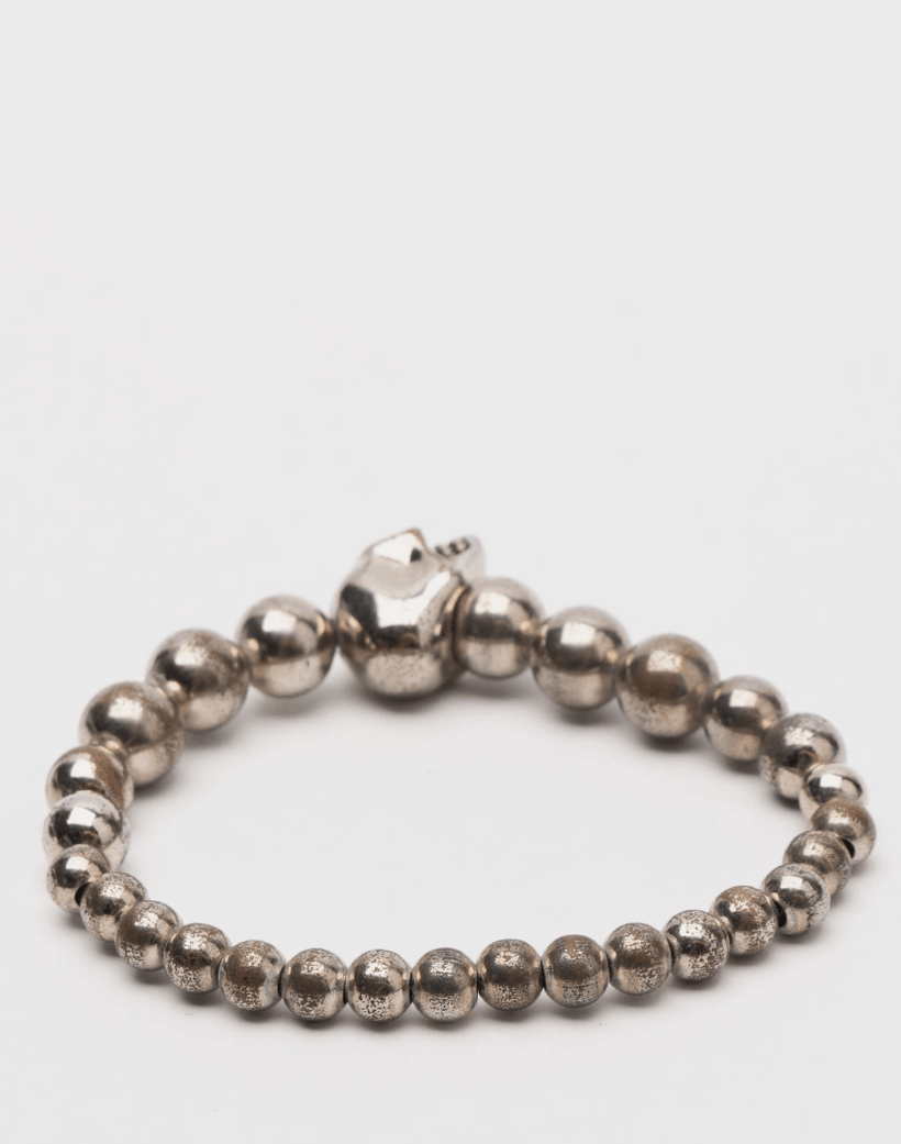 Alexander McQueen ALEXANDER McQUEEN Elastic Beaded Skull Bracelet Size ONE SIZE - 4 Thumbnail