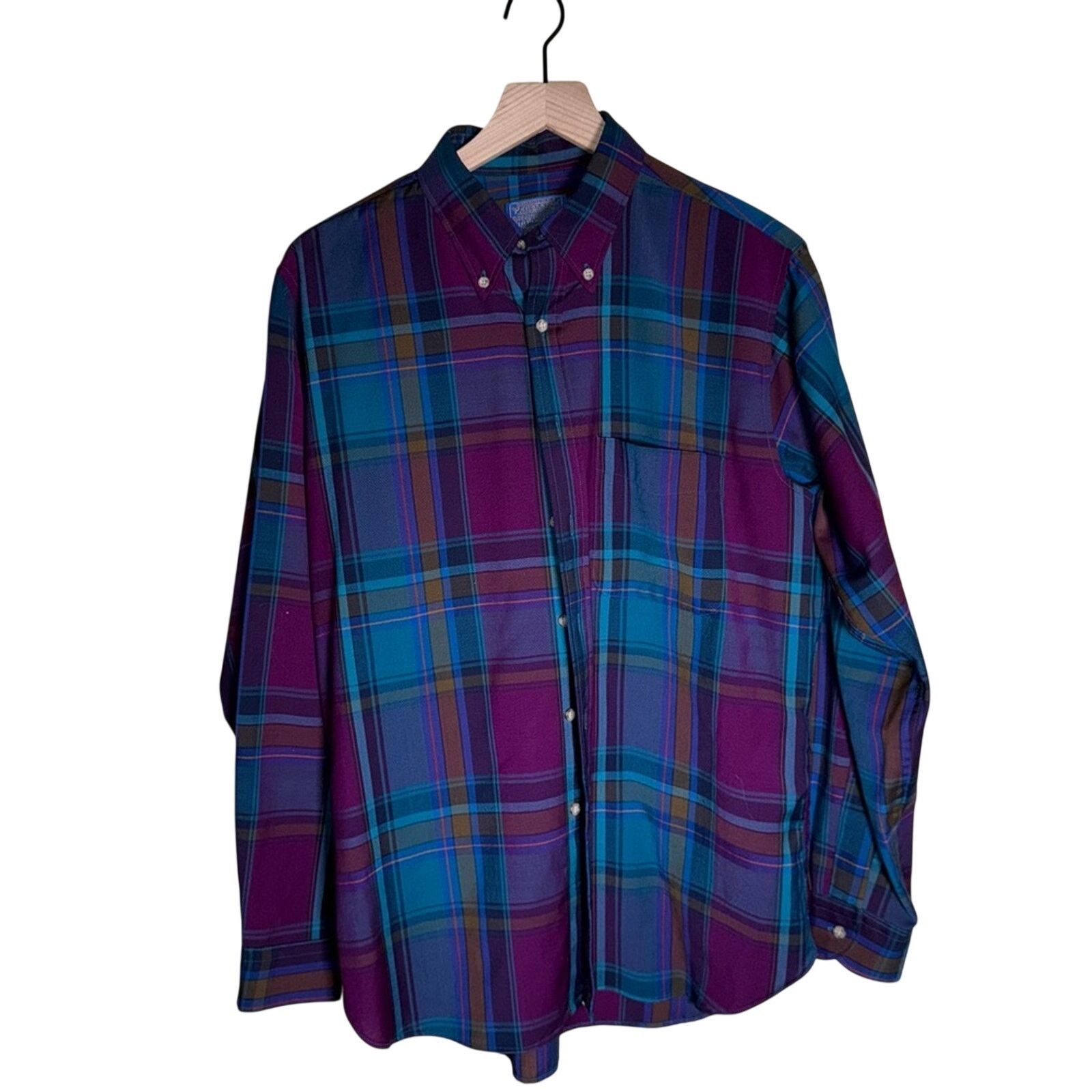 Pendleton PENDLETON pure wool classic Men's Plaid button down shirt L Size US L / EU 52-54 / 3 - 1 Thumbnail
