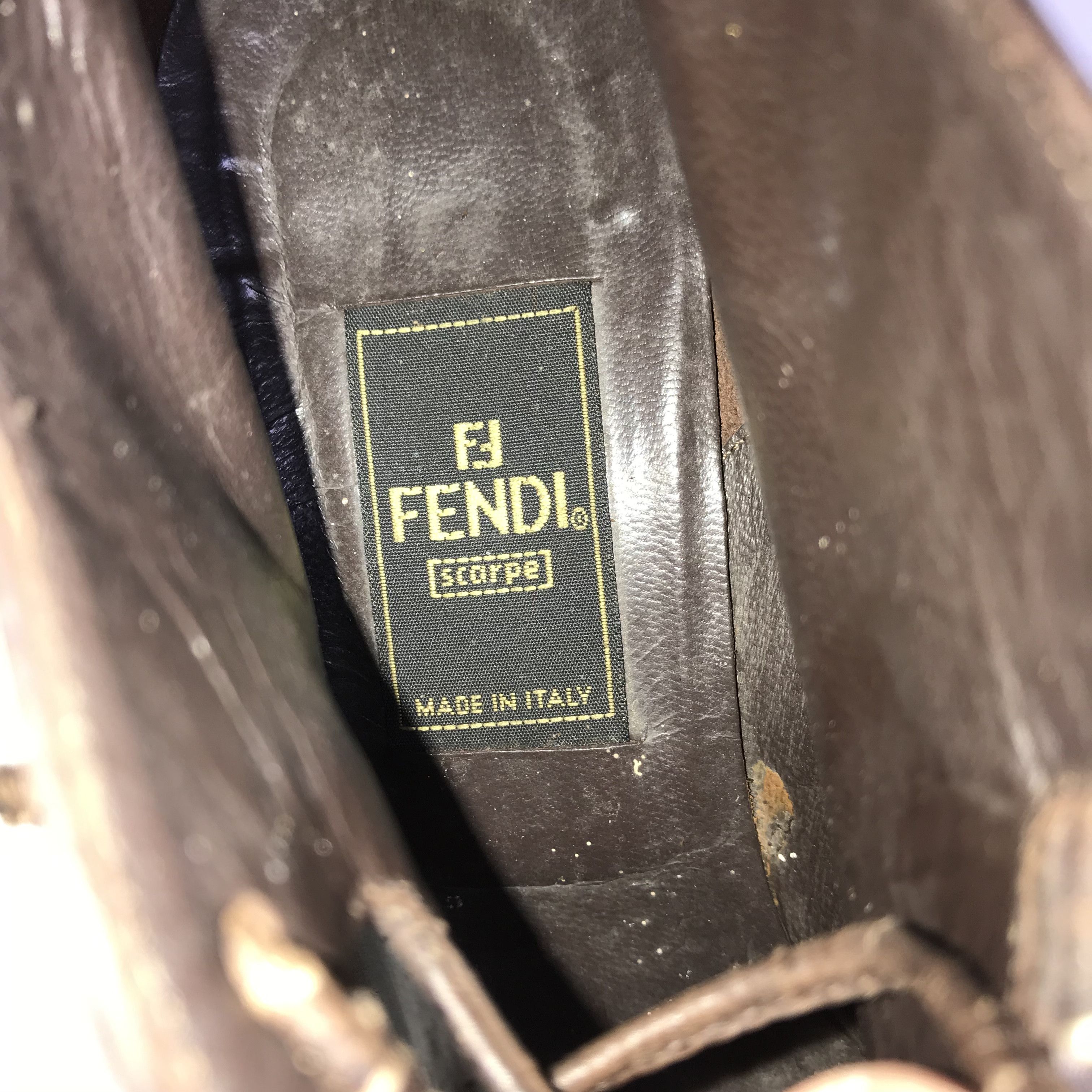 Fendi Vintage Fendi boots wingtip brogues lace up High Heels Size US 5 / EU 37 - 7 Thumbnail