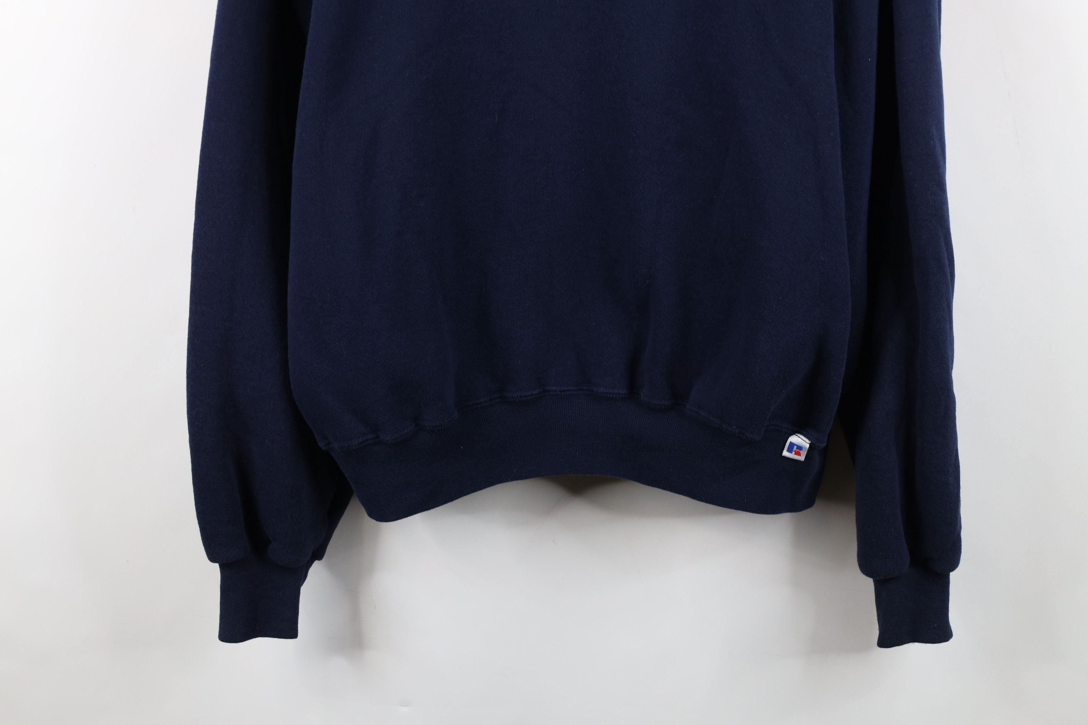 Russell Athletic Vintage 90s Russell Athletic Crewneck Sweatshirt Navy Blue Size US XL / EU 56 / 4 - 3 Thumbnail