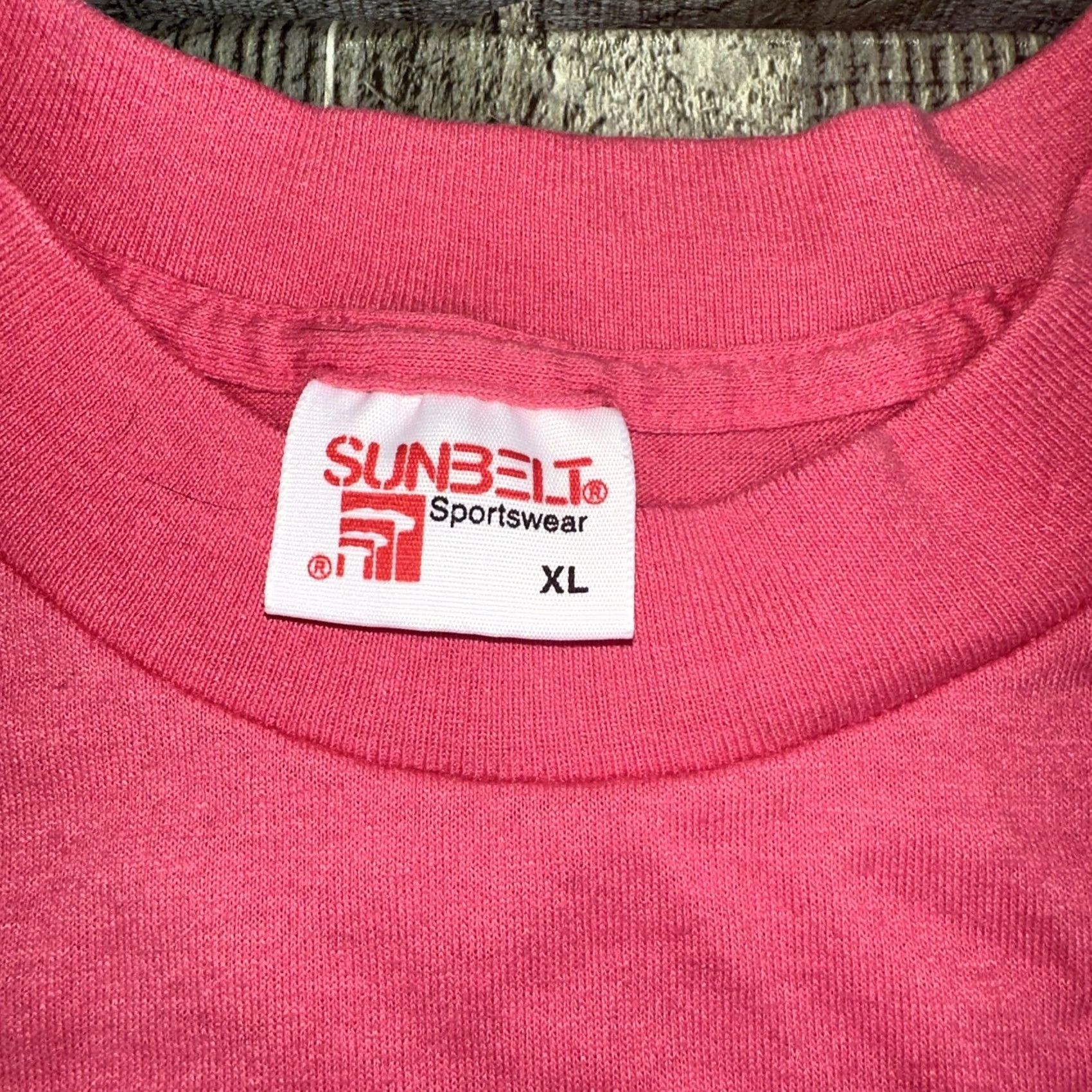 Vintage VINTAGE Sportswear T-Shirt XL Men Pink Single Stitch Stitch Size US XL / EU 56 / 4 - 2 Thumbnail