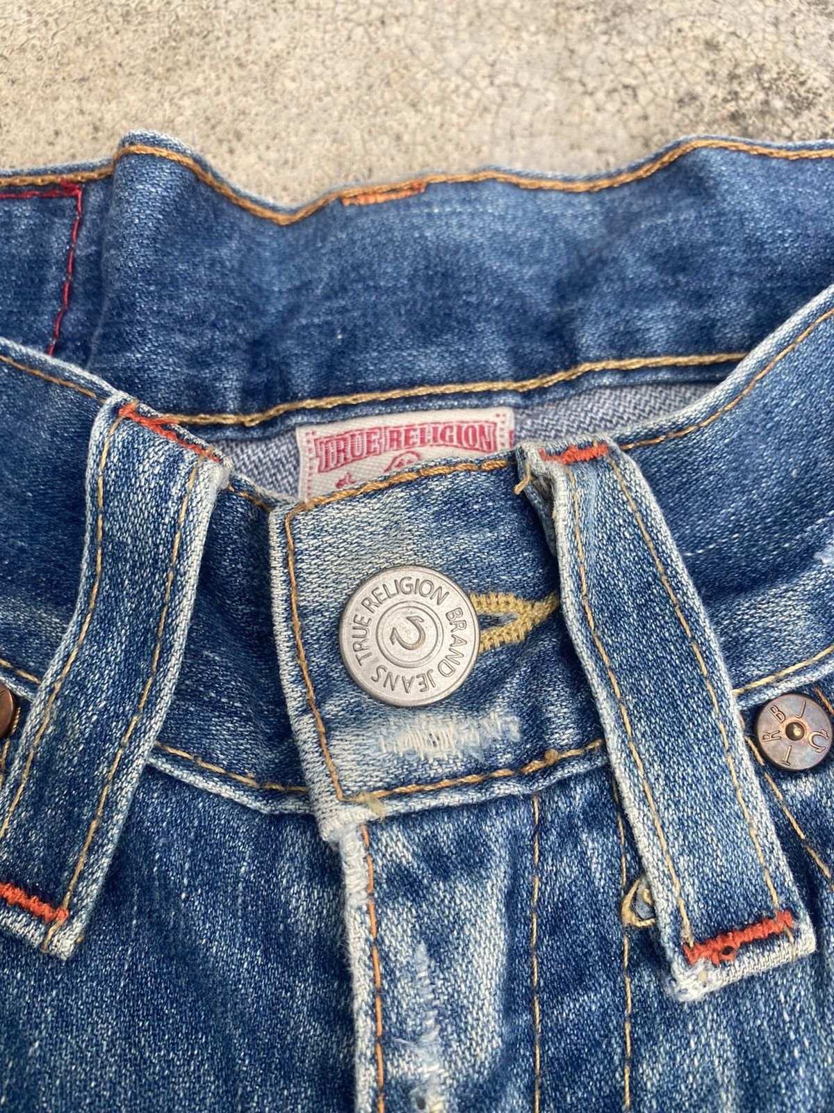 If Six Was Nine × Japanese Brand × True Religion Flare Jeans True Religion Distressed Bootcut Size US 33 - 11 Thumbnail