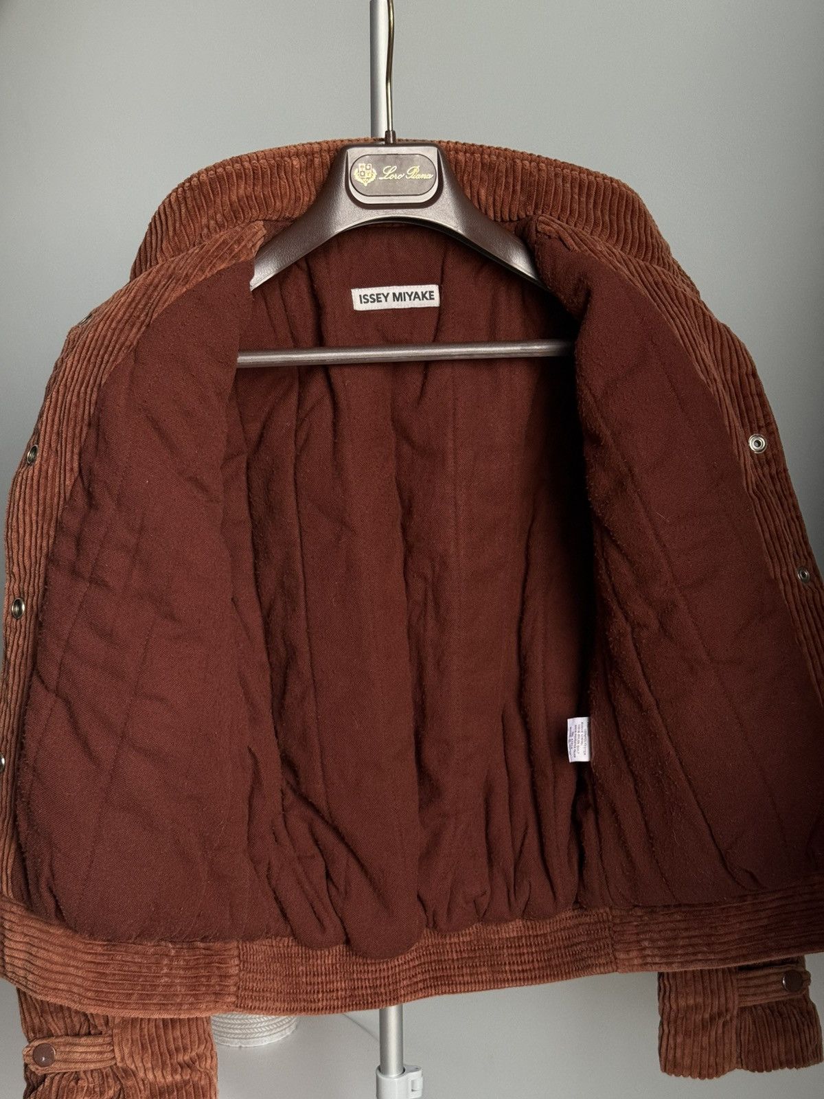 Issey Miyake ARCHIVAL 80s Issey Miyake Corduroy Jacket Japan Brown Wmns Size S / US 4 / IT 40 - 7 Thumbnail