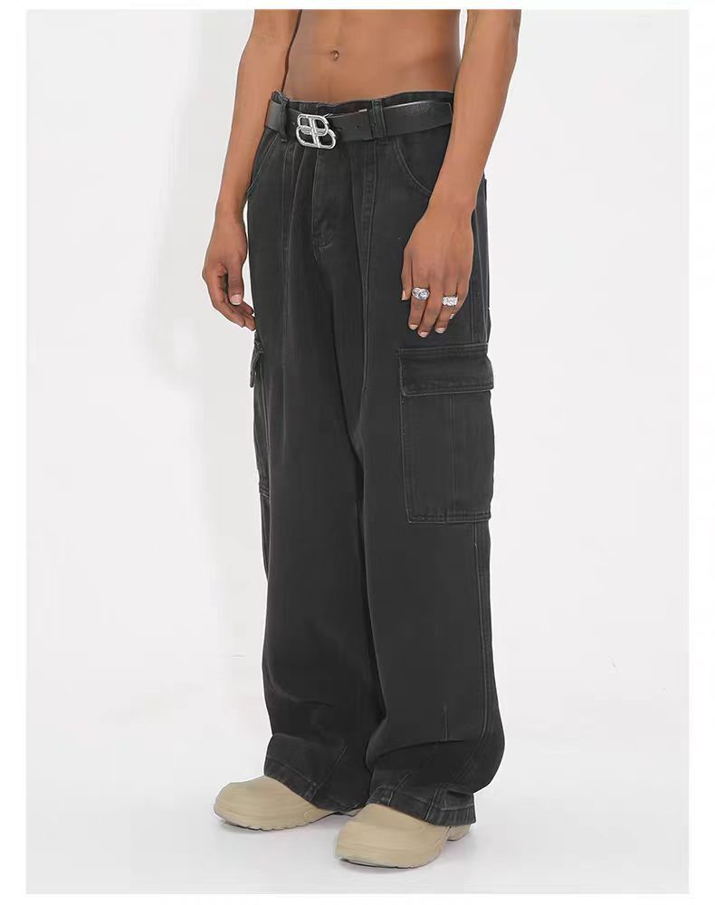 Jean × Vintage loose skate hiphop baggy cargo y2k jeans Size US 32 / EU 48 - 6 Thumbnail