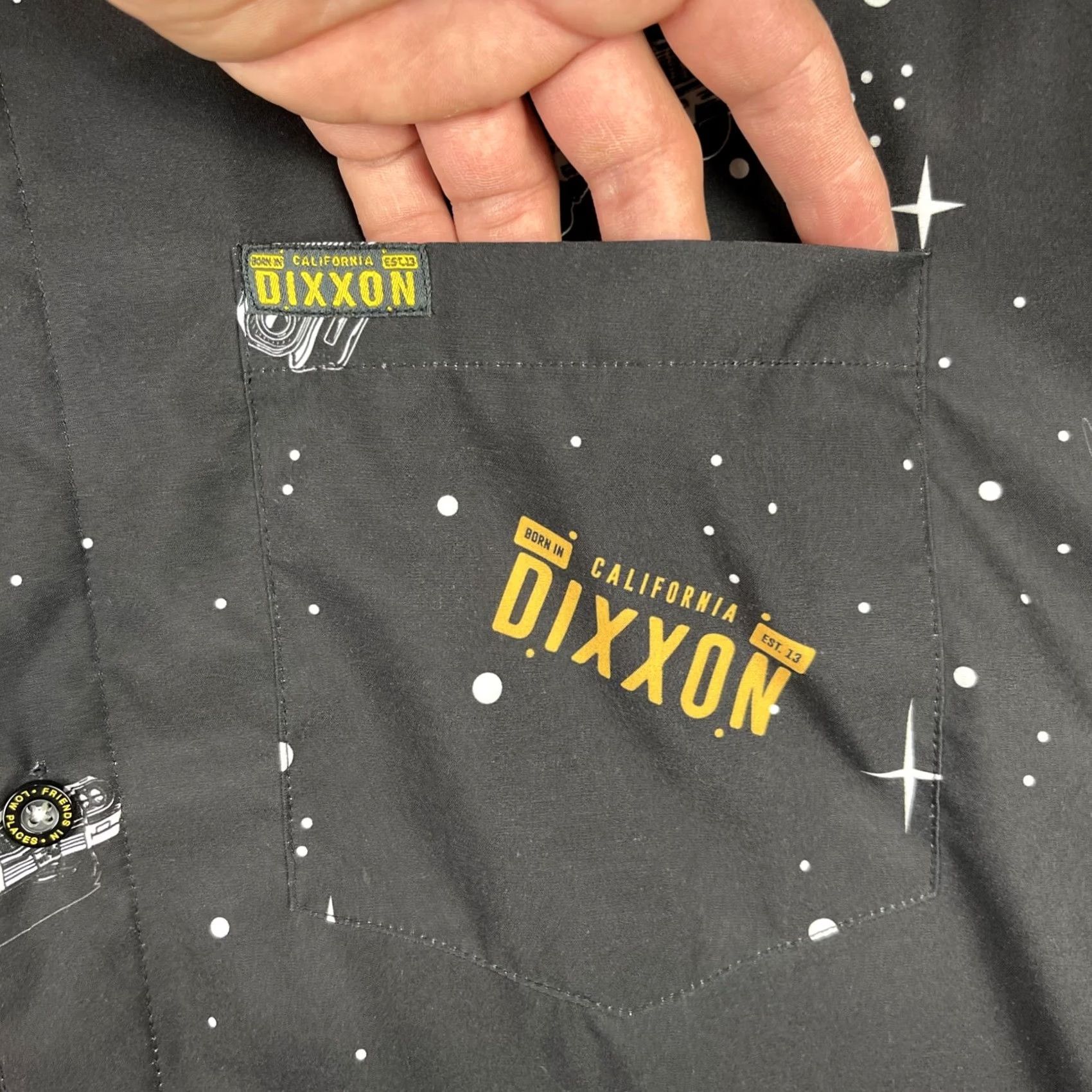 Vintage Dixxon Flannel Co. Shirt Mens 2XL Black California Lowrider D-Lite Short Sleeve Pocket Button-Up Collar-Down Classic All Seasons Pockets 2XL Mens Size US XXL / EU 58 / 5 - 3 Thumbnail