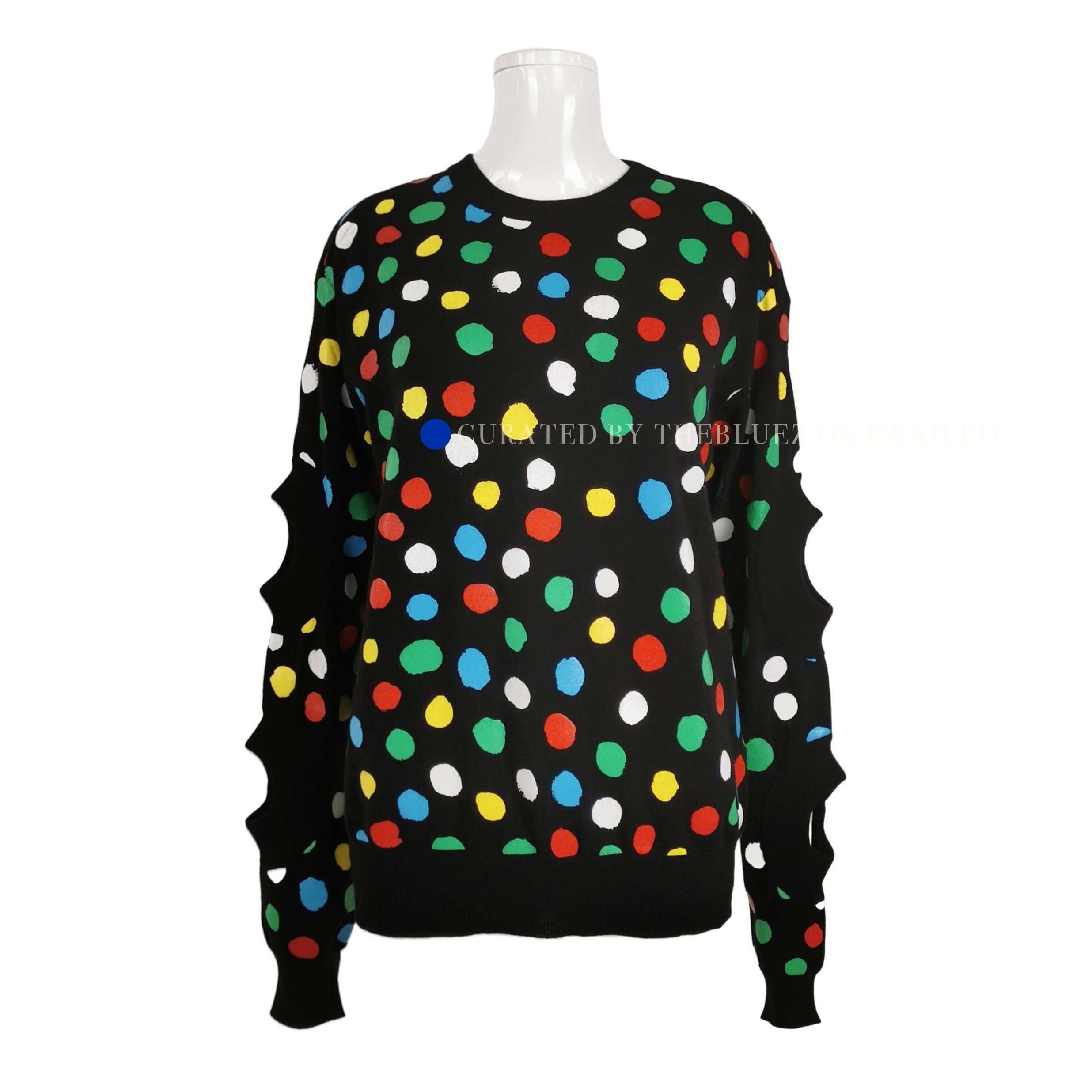 Louis Vuitton Cashmere Polka Dot Sweater in Black Size US S / EU 44-46 / 1 - 1 Thumbnail