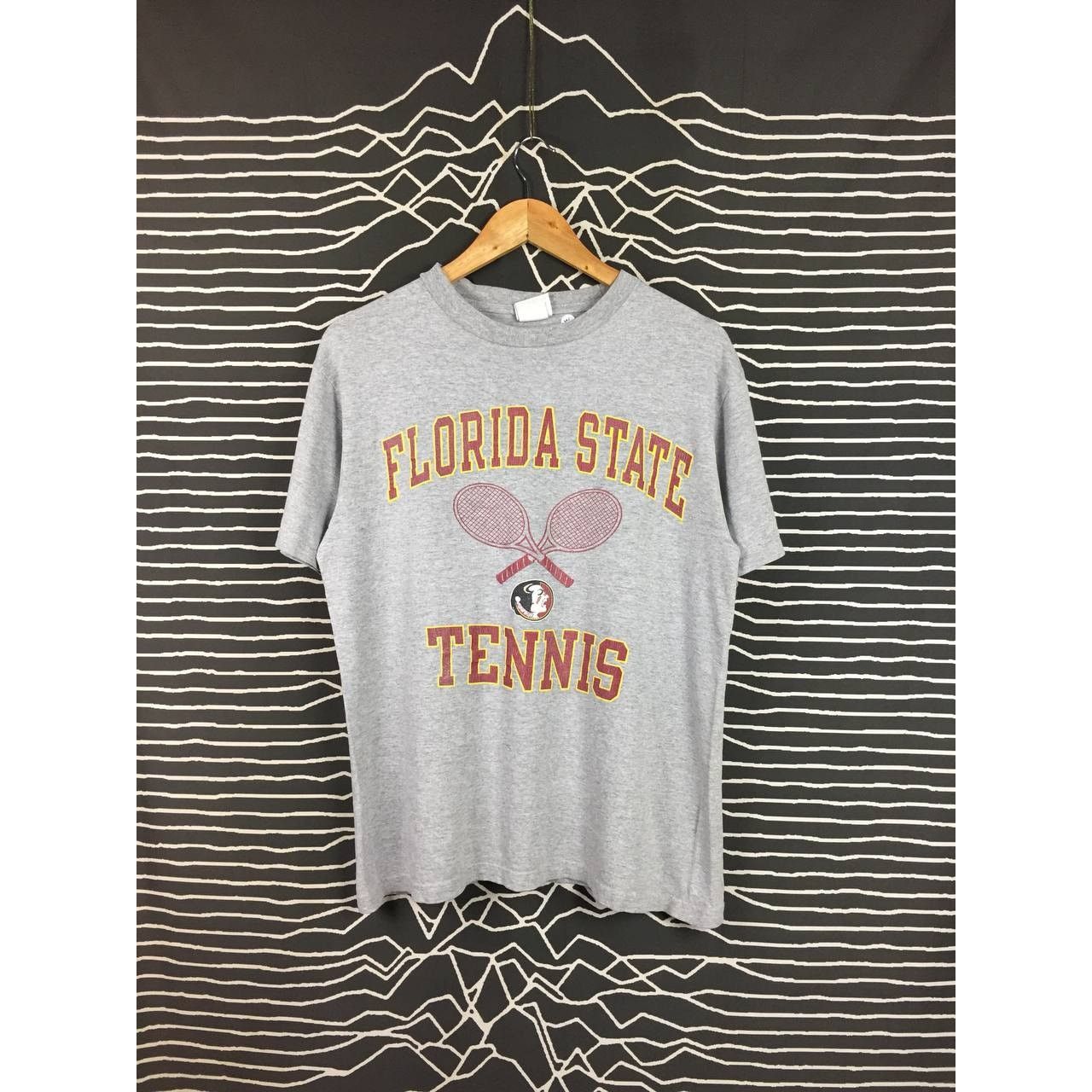 Champion × Vintage Vtg Champion Florida State Seminoles Tennis Spell Out Tee Size US M / EU 48-50 / 2 - 2 Thumbnail