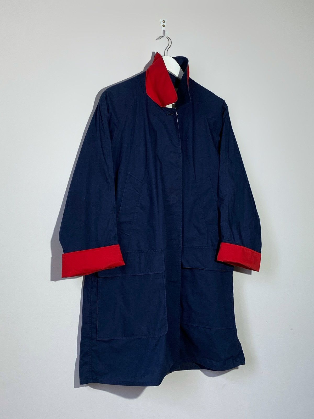 Burberry Vintage 1990s Burberry’s Navy Coat Jacket Japanese Vibes Size US M / EU 48-50 / 2 - 2 Thumbnail