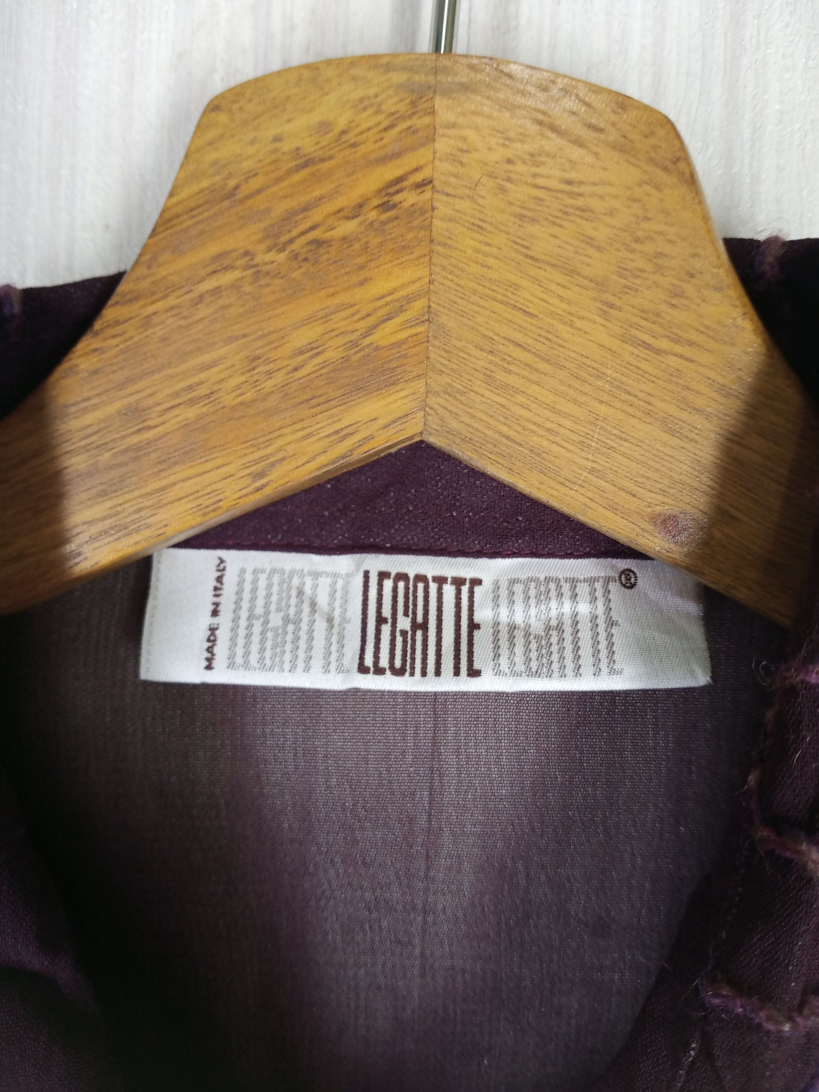 Japanese Brand Rare Vintage Legatte Italian Designer L/S Blouse Size M / US 6-8 / IT 42-44 - 6 Thumbnail