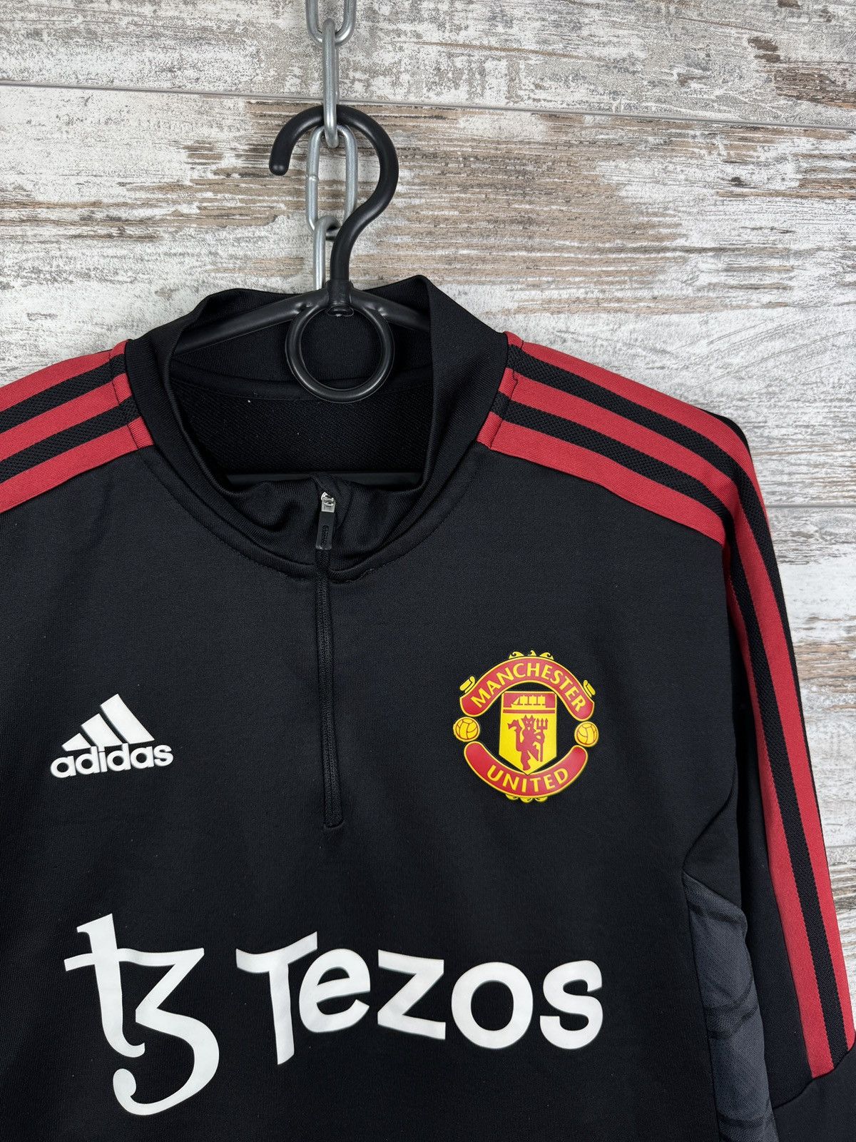 Adidas Mens Vintage Adidas Manchester United sweatshirt jersey tee Size US L / EU 52-54 / 3 - 7 Thumbnail