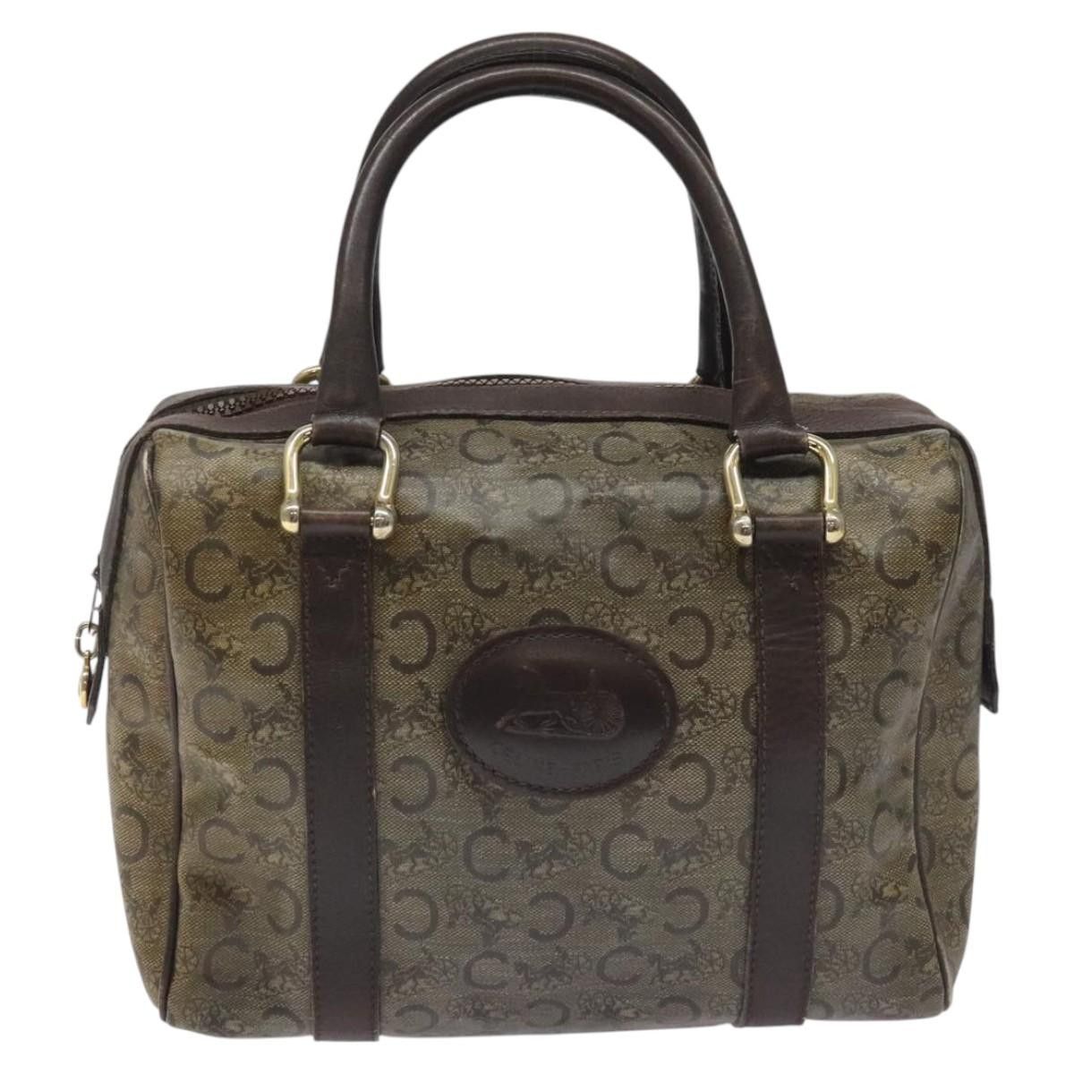 Celine CELINE C Sulky Hand Bag Pvc Dark Brown Gold Size ONE SIZE - 2 Thumbnail