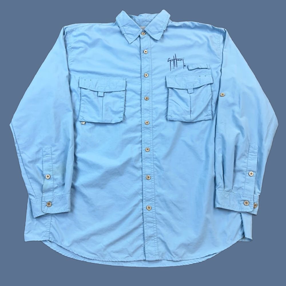Guy Harvey Guy Harvey Aftco Bluewater Shirt Mens Large Long Sleeve Marlin Fishing Vented Size US L / EU 52-54 / 3 - 1 Thumbnail