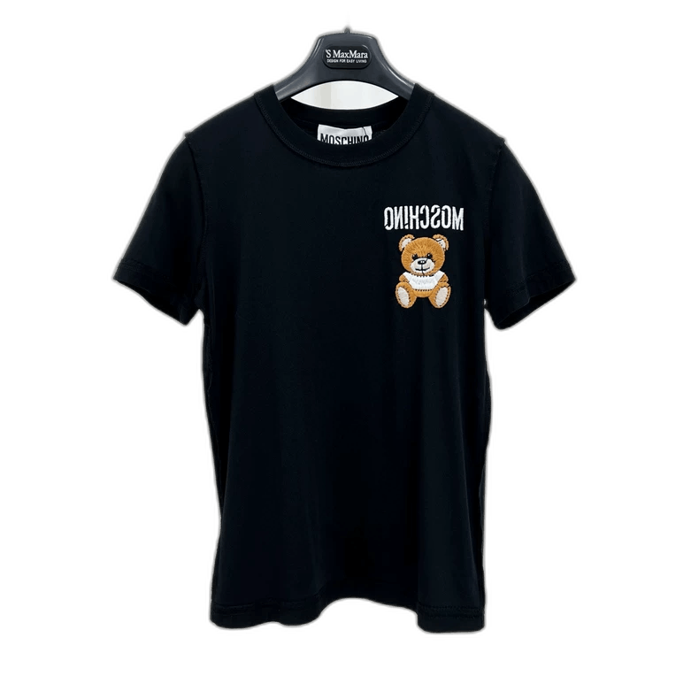 Moschino Moschino Embroidered Teddy Bear Short Sleeve Tee