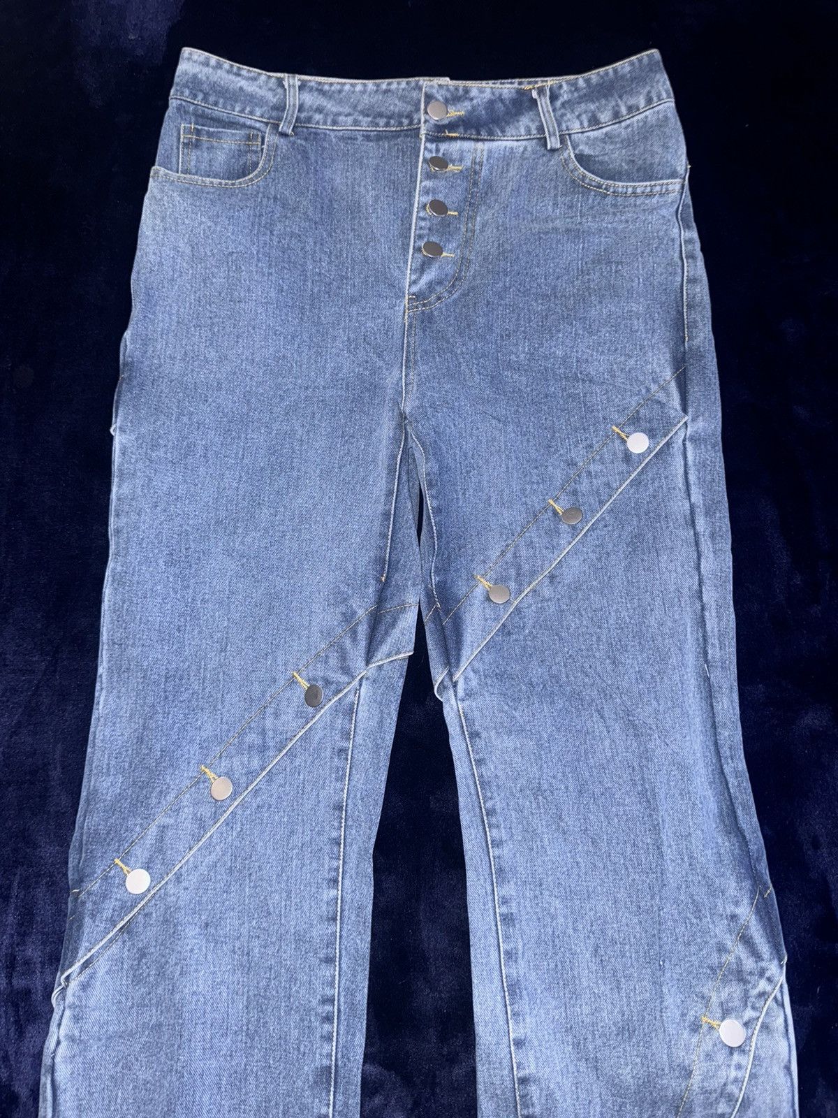 Other Button Lose Straight Jeans Size US 34 / EU 50 - 5 Thumbnail
