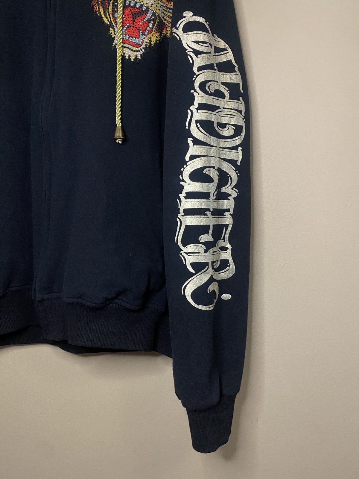 Christian Audigier Vintage Ed Hardy by Christian Audigier Zip Up Sweater Size US XL / EU 56 / 4 - 3 Thumbnail