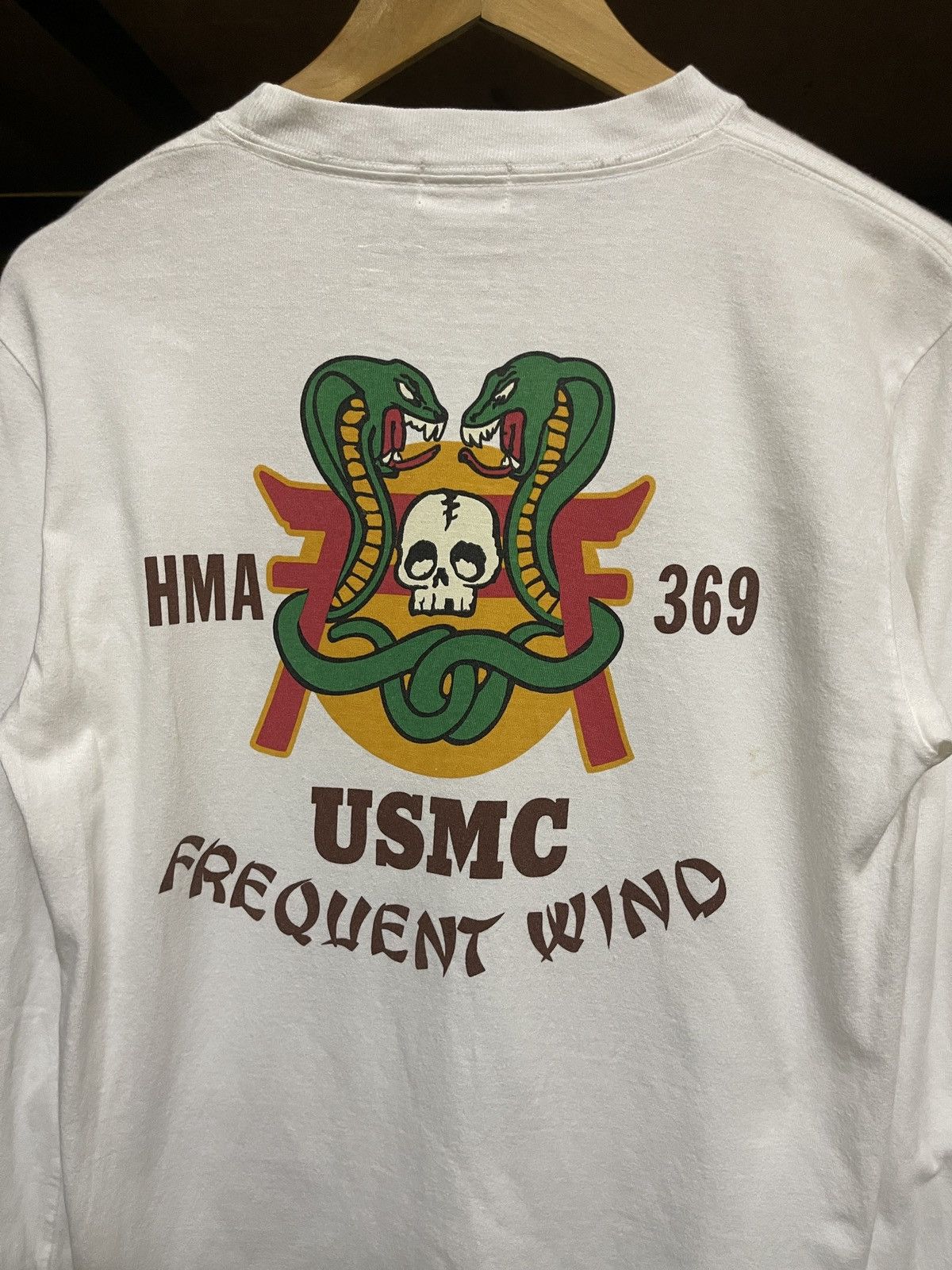 Buzz Rickson's Rare‼️Vintage80s🔥Buzz Rickson’s🔥USMC Marine Never Die L,S Tee Size US S / EU 44-46 / 1 - 7 Thumbnail