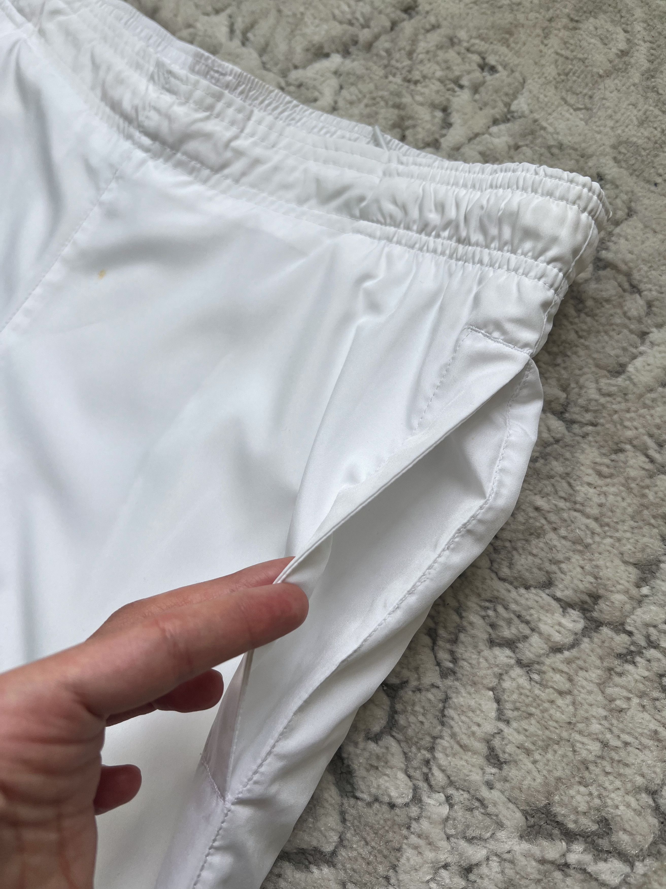 Puma Puma White Track Pants – Gold/Silver Logos – Y2K Style Size US 32 / EU 48 - 4 Thumbnail