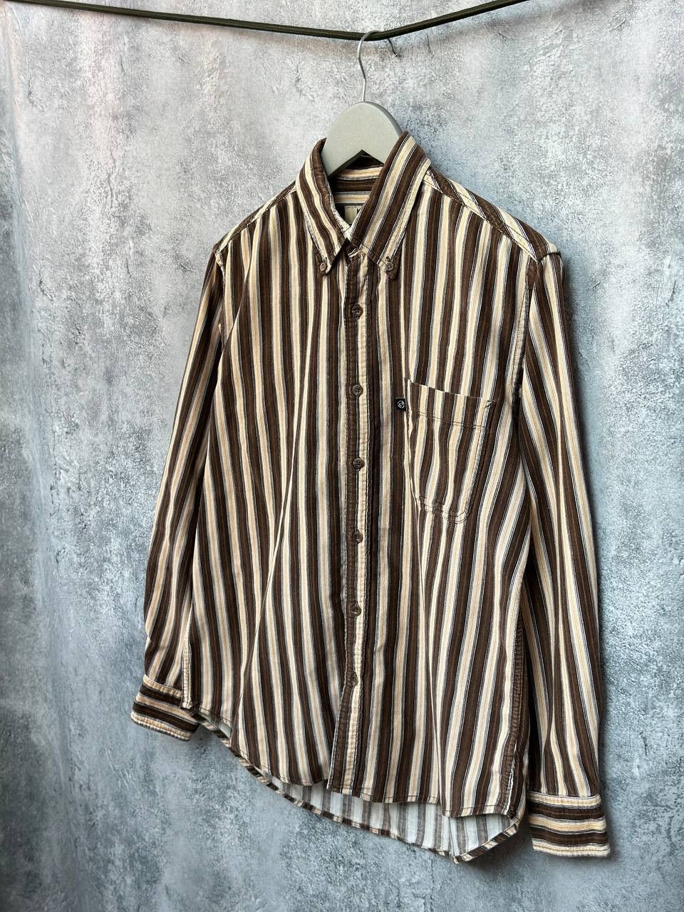 Kansai Yamamoto Jeans Striped Shirt NPE 777 Button Up