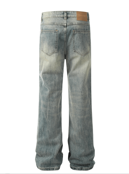 Japanese Brand × Jean American retro trend street bamboo texture heavy jeans Size US 34 / EU 50 - 3 Thumbnail