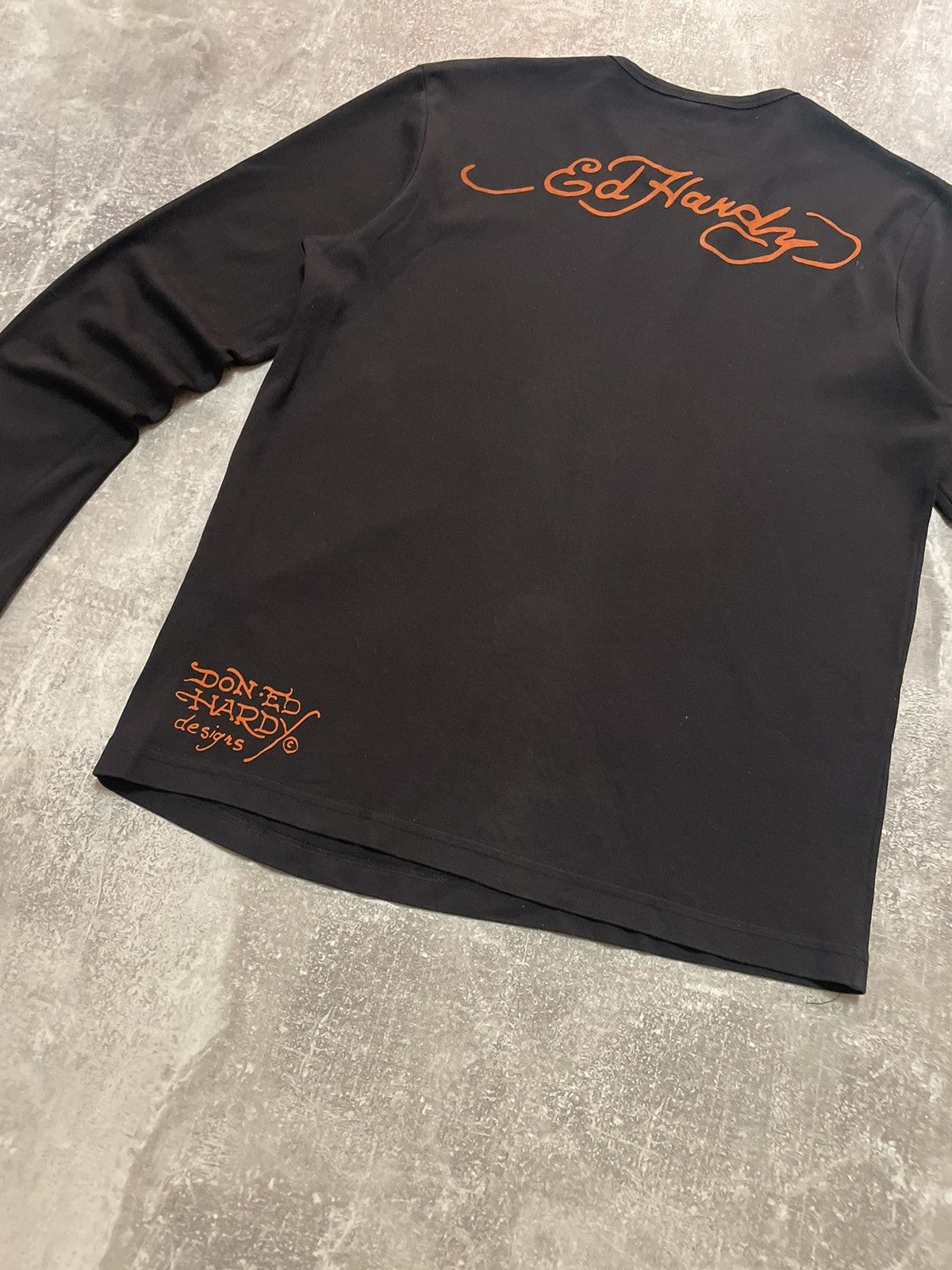 Christian Audigier Vintage Ed Hardy Long Sleeve T-Shirt Size US XL / EU 56 / 4 - 13 Thumbnail