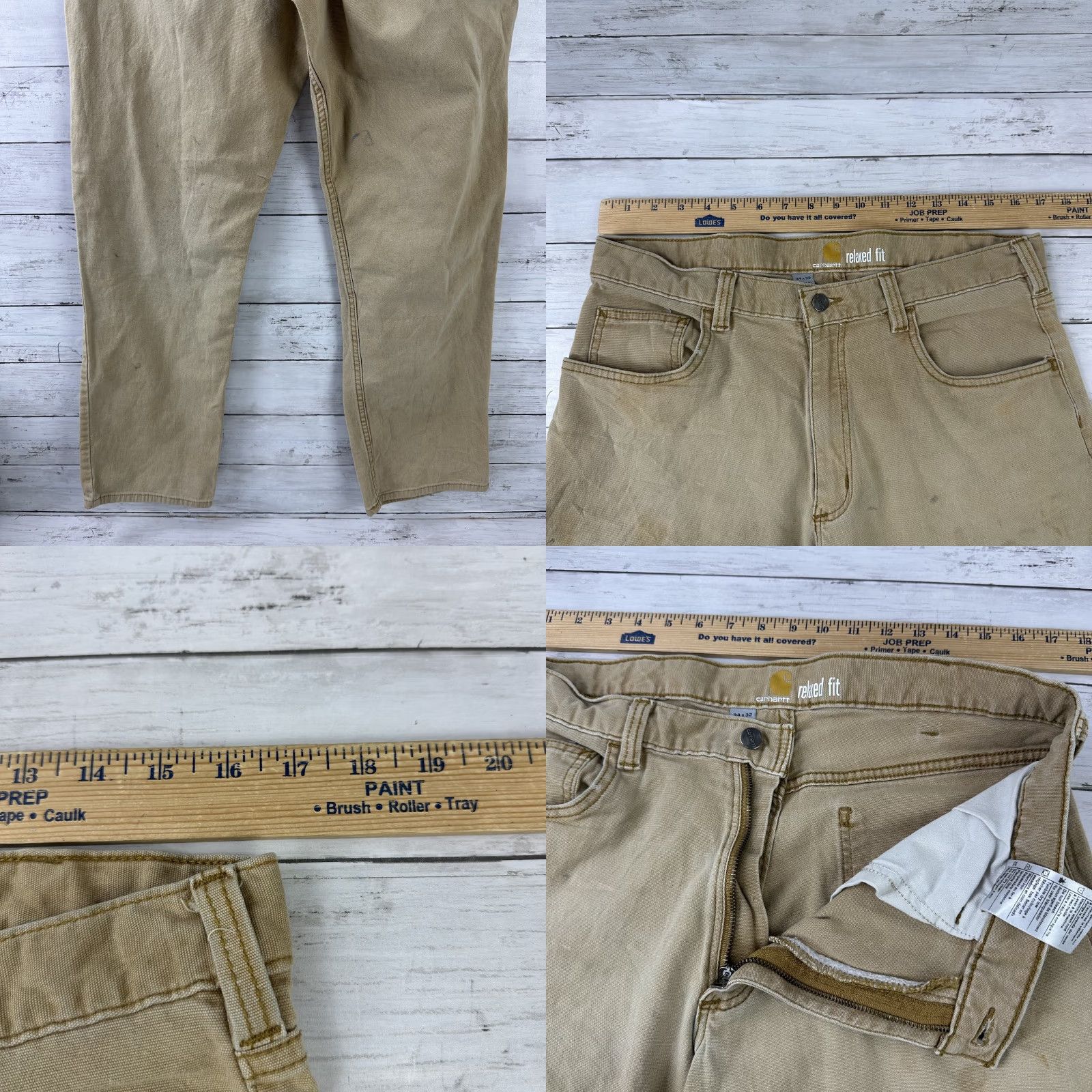 Carhartt Carhartt Pants Baggy Relaxed Fit 5-Pocket Canvas Workwear Mens 34x32 Brown Industrial Carpenter Short Description: Stains - Pre-Owned Size US 34 / EU 50 - 9 Thumbnail