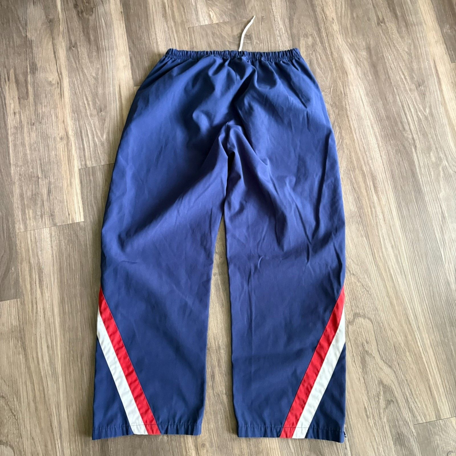 Vintage Vintage 1970s Striped Track Pants Men's Size S Blue Short Size US 32 / EU 48 - 10 Thumbnail