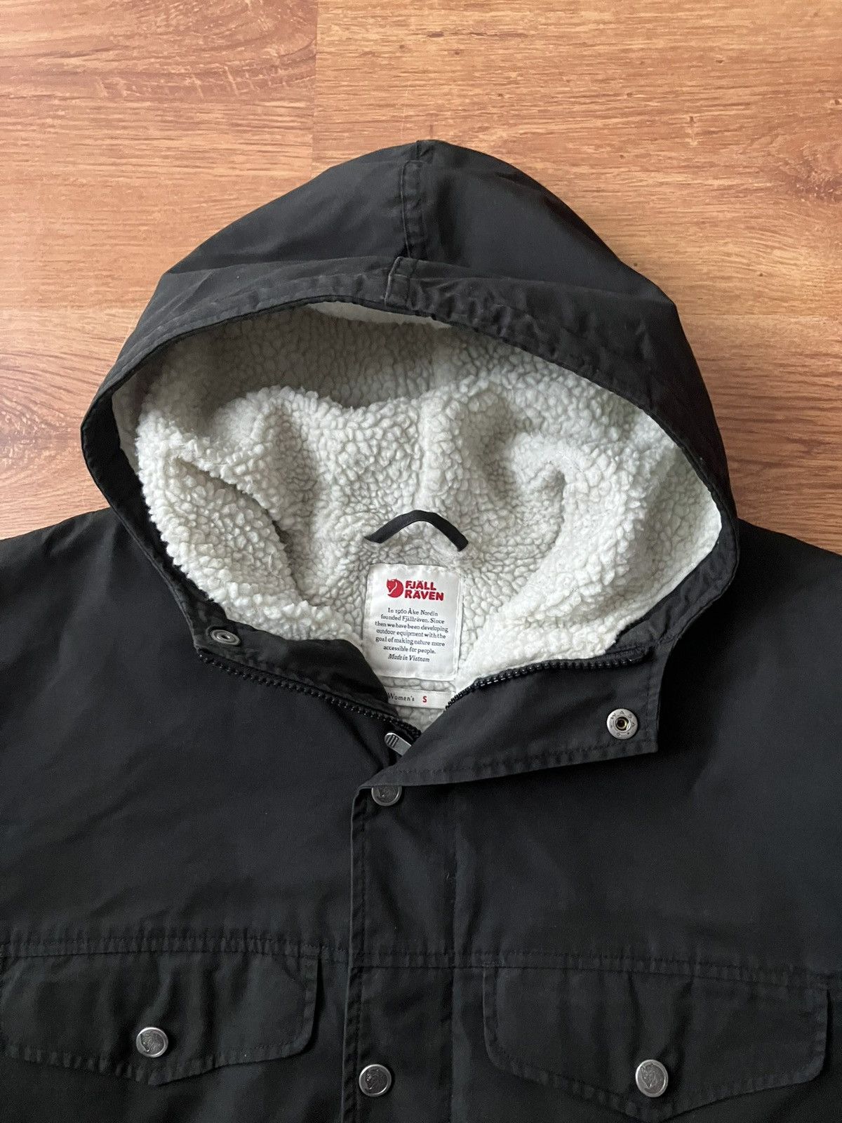 Fjallraven × Vintage Black Warm Fjällräven Kănken Greenland Winter Jacket Sherpa Size S / US 4 / IT 40 - 7 Thumbnail