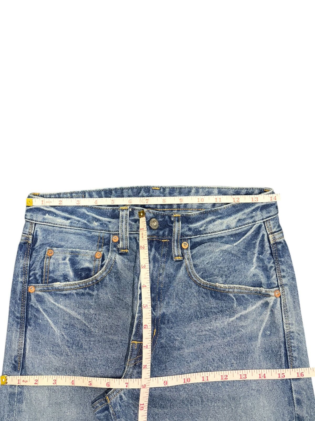 Edwin Vintage Japanese Brand Distressed Selvedge Jeans Size 28" / US 6 / IT 42 - 6 Thumbnail