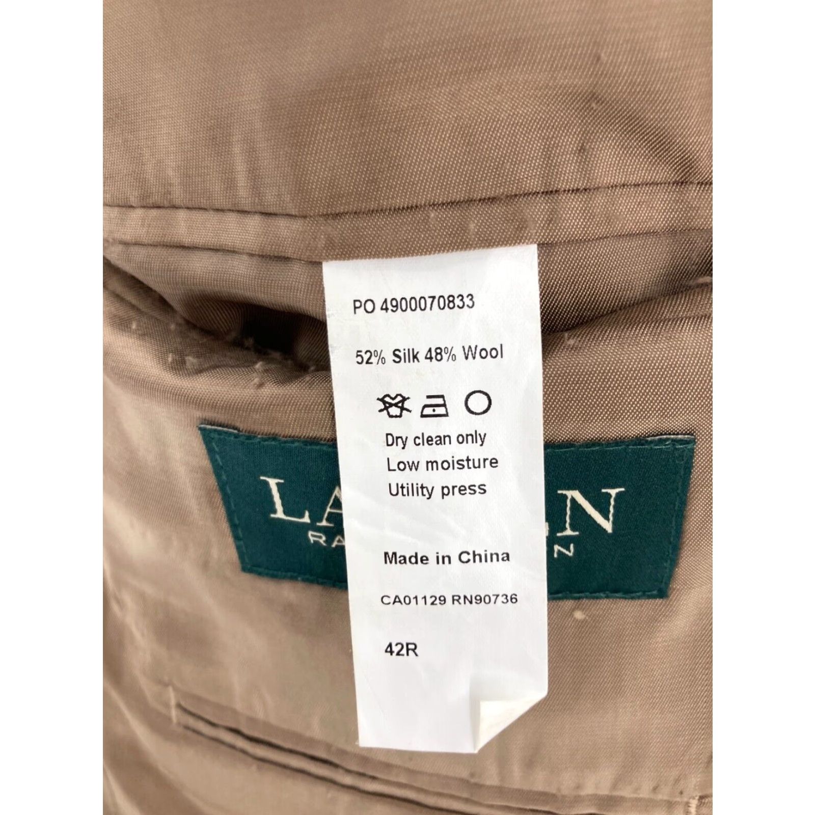 Ralph Lauren Lauren Ralph Lauren Mens 42 R Green Label Silk Blend Plaid Sport Coat Size US XS / EU 42 / 0 - 7 Thumbnail
