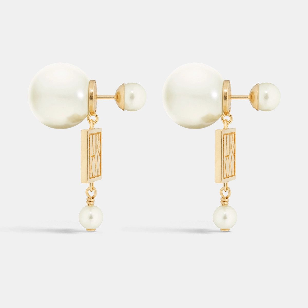 Dior o1bcso1str0126 Size:OS/Tribales Earrings in Golden/White Size ONE SIZE - 2 Thumbnail