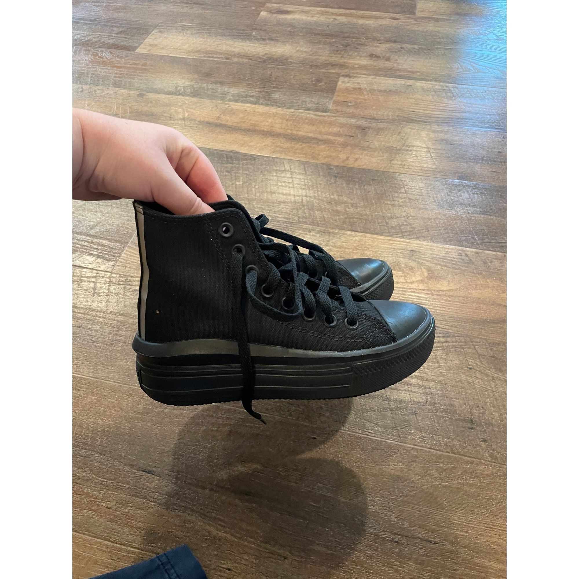 Converse Converse Chuck Taylor All Star Move Hi Top Black Platform Sh Size US 5 / IT 35 - 1 Thumbnail