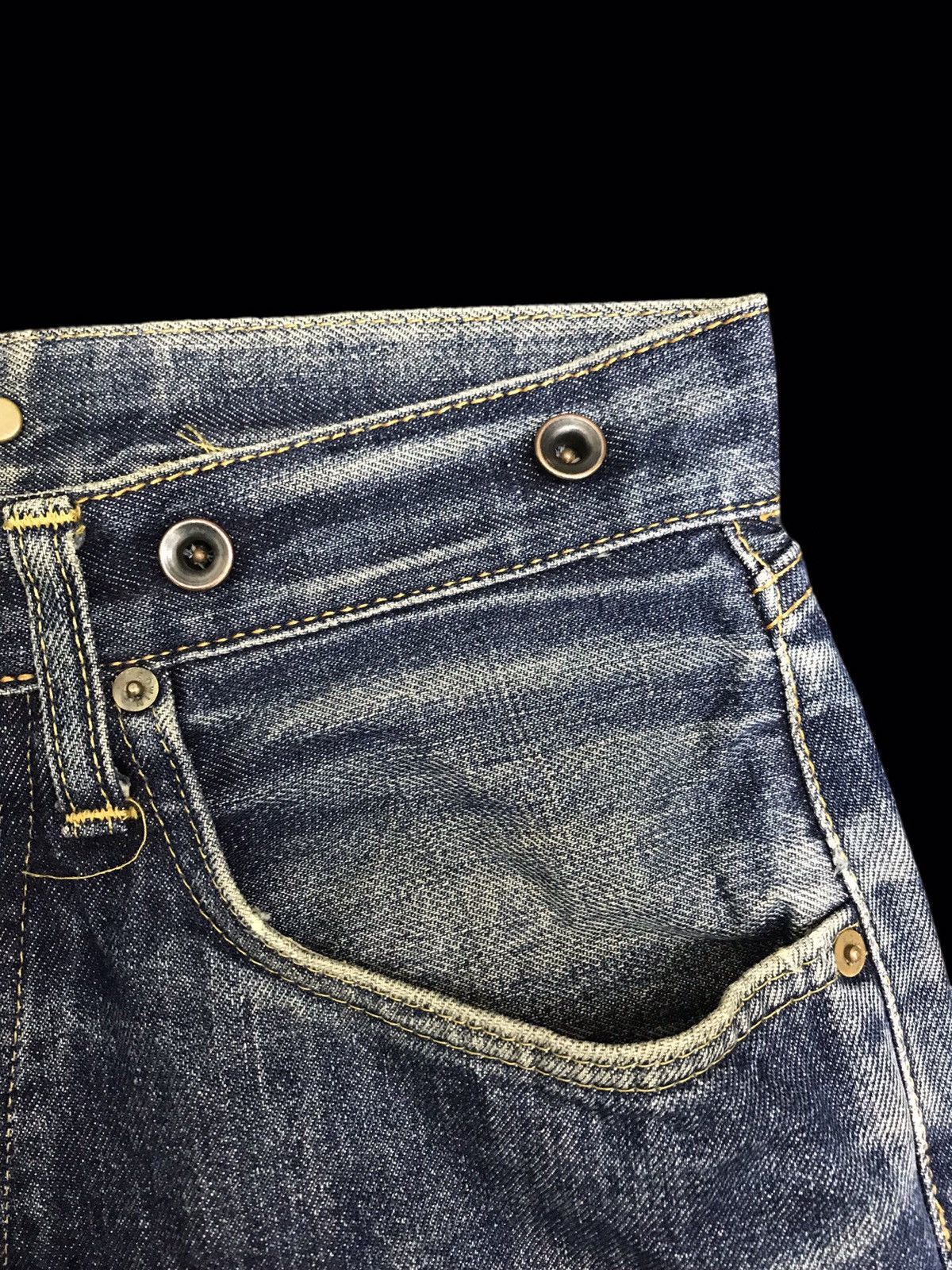 Edwin 💥THRASHED💥RARE EDWIN OVRLL WIDE BAGGY SUSPENDER DENIM F345 Size US 28 / EU 44 - 12 Thumbnail