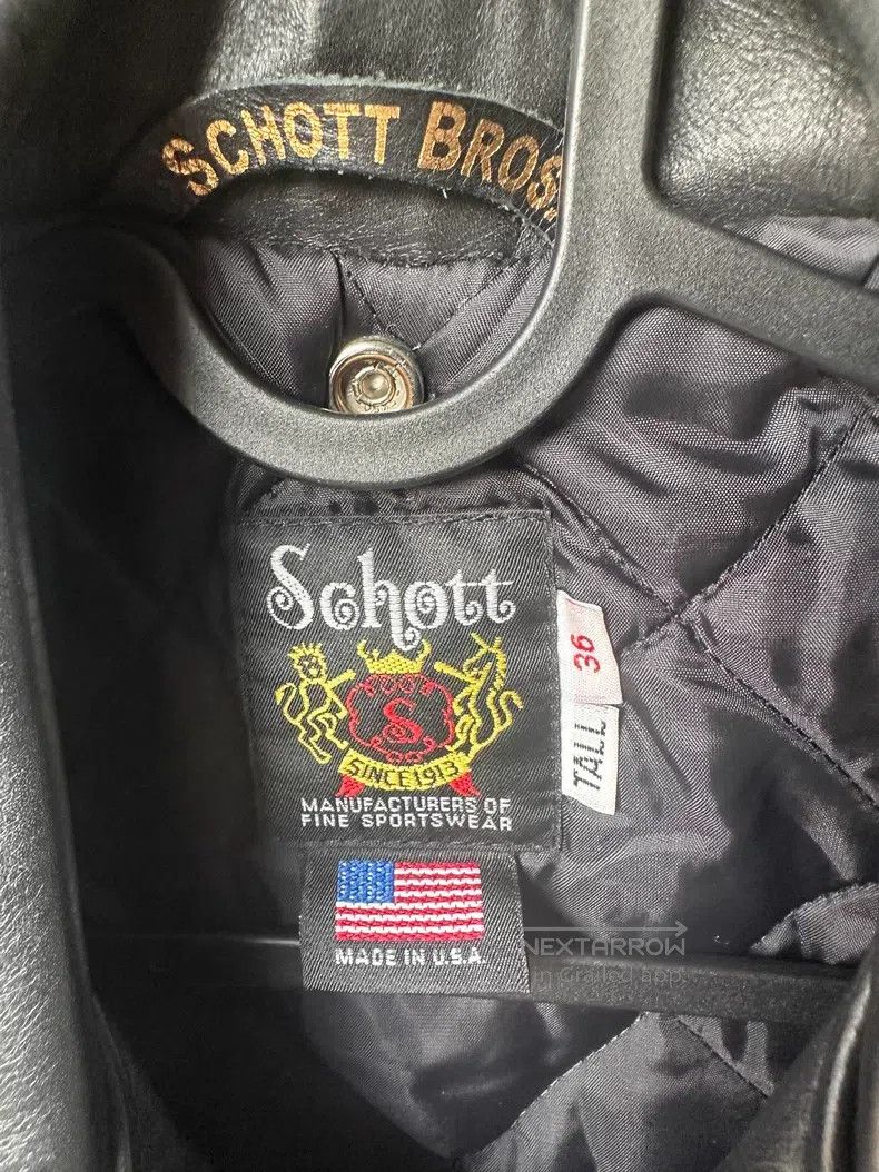 Schott Schott Cowhide clothes Size US XXS / EU 40 - 3 Thumbnail