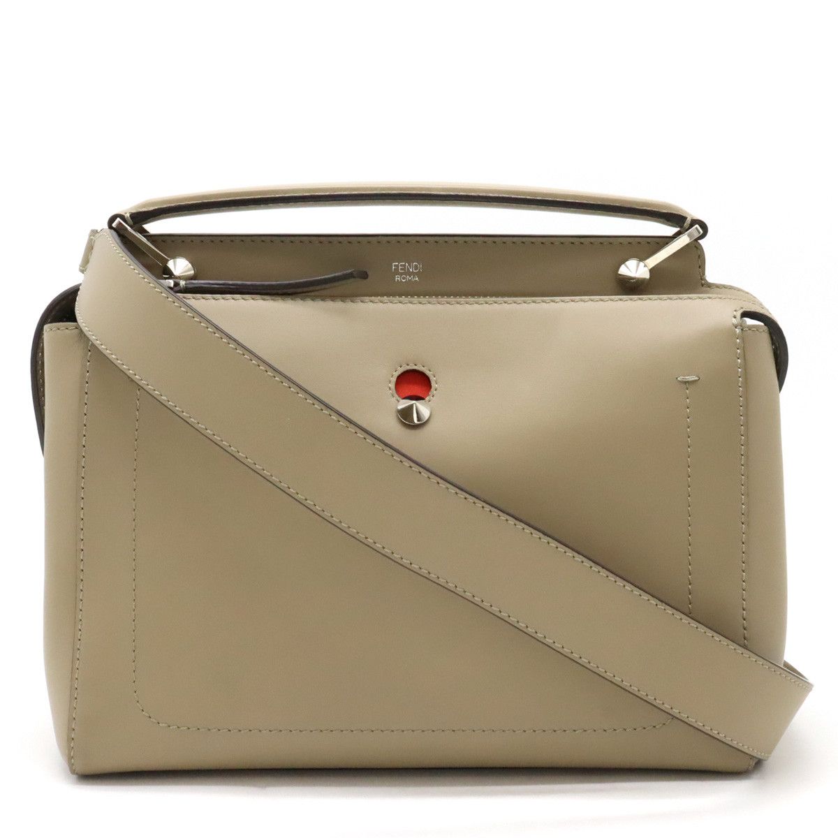 Fendi Fendi Fendi Dotcom Leather Handbag 8BN293 Leather Handbag 8BN293 in Great Condition Size ONE SIZE - 1 Thumbnail
