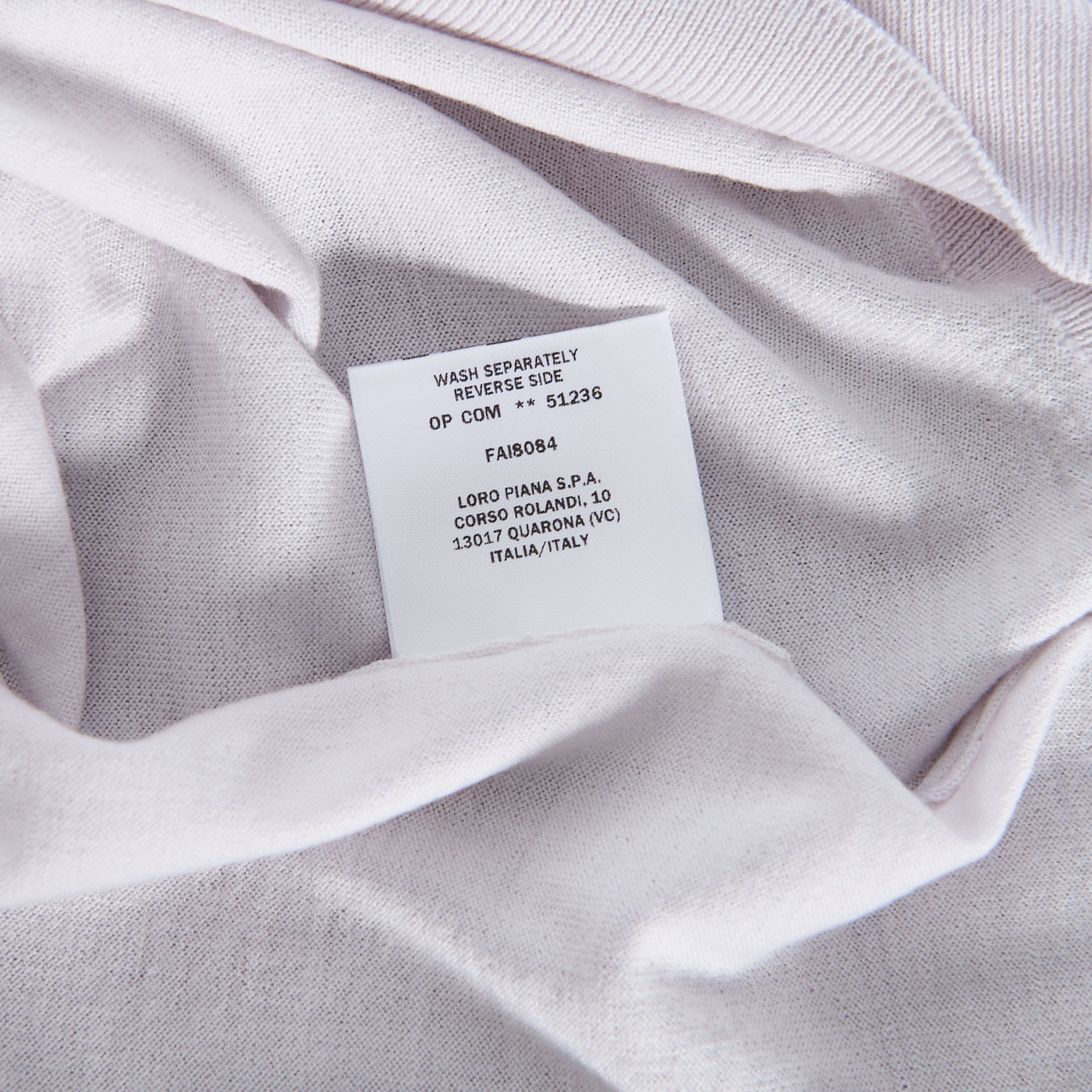 Loro Piana Lupetto Sweater Mock Neck In Ice White Wish Wool Size US M / EU 48-50 / 2 - 12 Thumbnail
