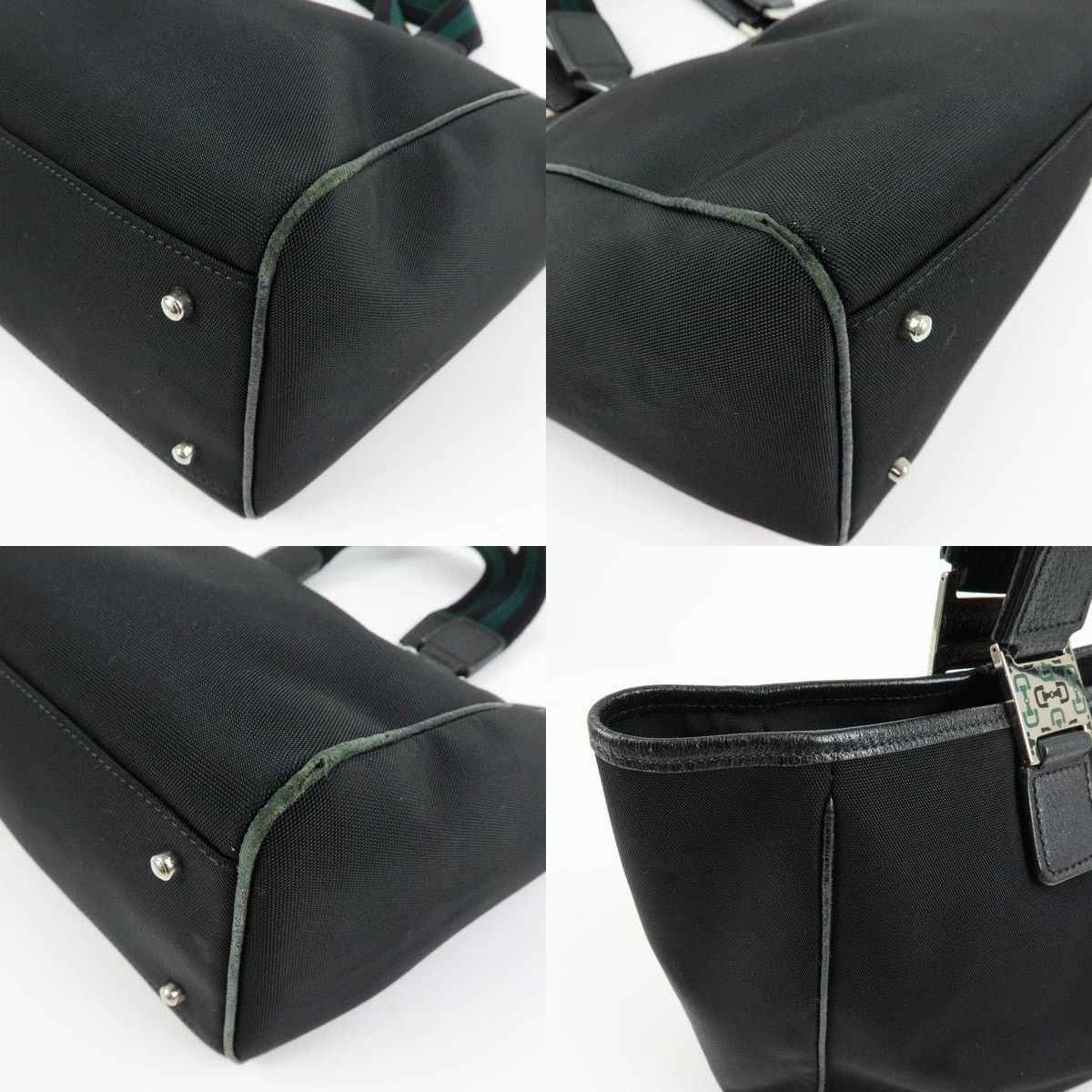 Gucci Gucci Sherry Line Nylon Tote Black Size ONE SIZE - 5 Thumbnail