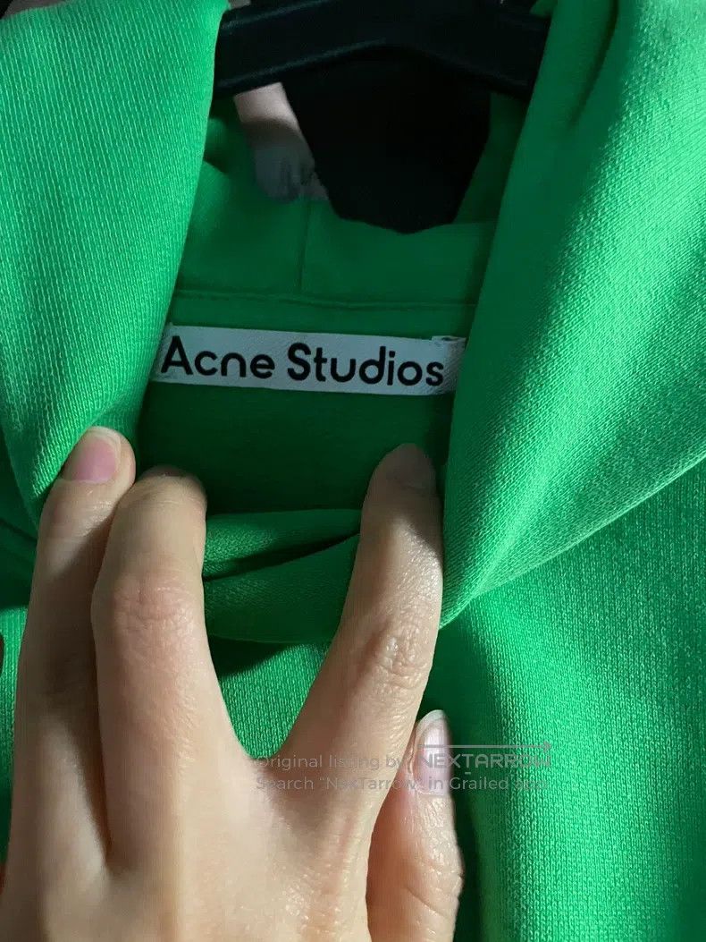 Acne Studios Acne Studios Kelly green hooded pullover super oversized Size XS / US 0-2 / IT 36-38 - 4 Thumbnail