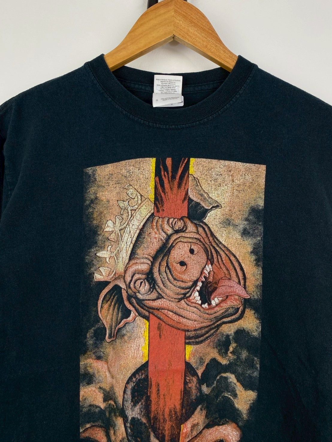 Vintage Harm's Way No God No Master Long Sleeves T-Shirts DO1200 Size US S / EU 44-46 / 1 - 1 Thumbnail