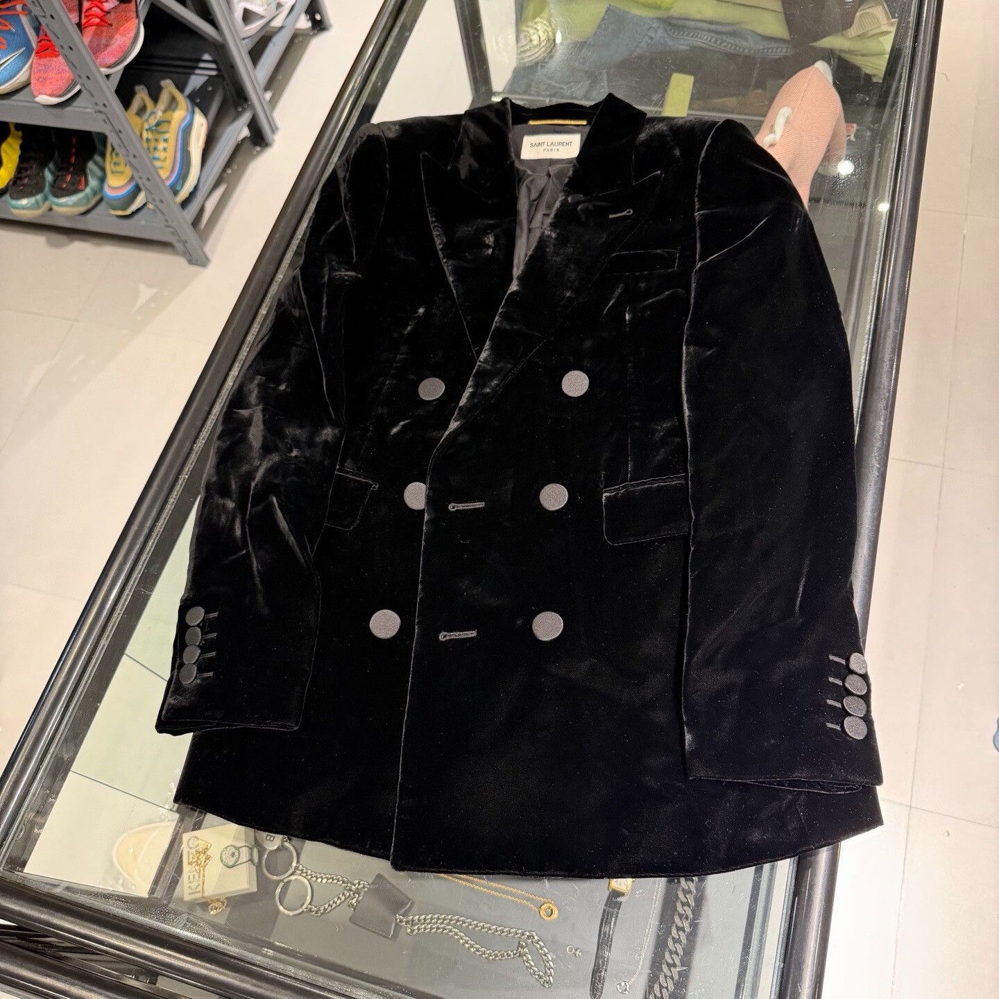 Saint Laurent Paris Saint Laurent Velvet Blazer Size XXS / US 00 / IT 34 - 1 Thumbnail