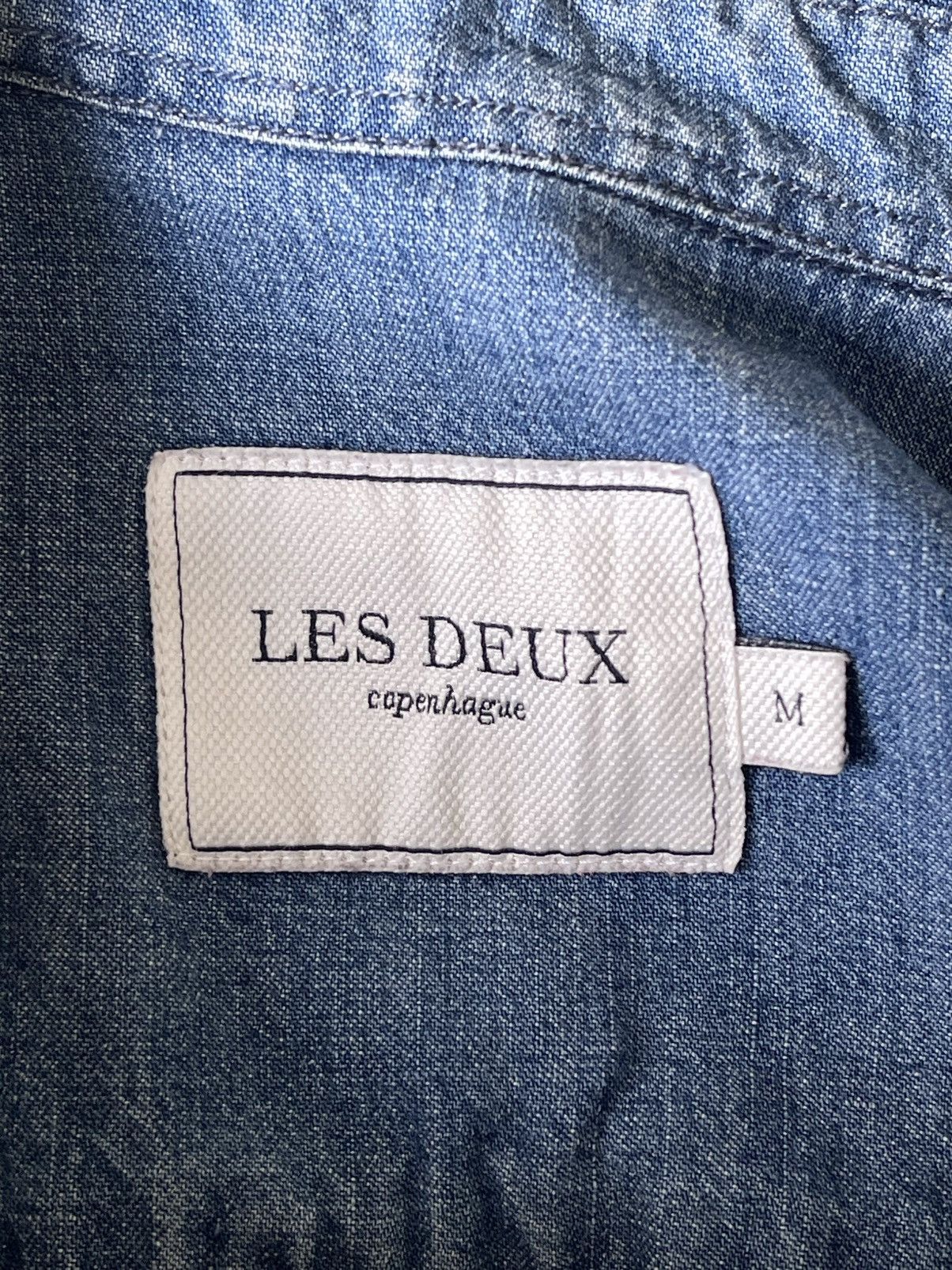 Les Deux Vagrant Chambray Regular Fit Button Down Long Sleeve Shirt Size US M / EU 48-50 / 2 - 14 Thumbnail