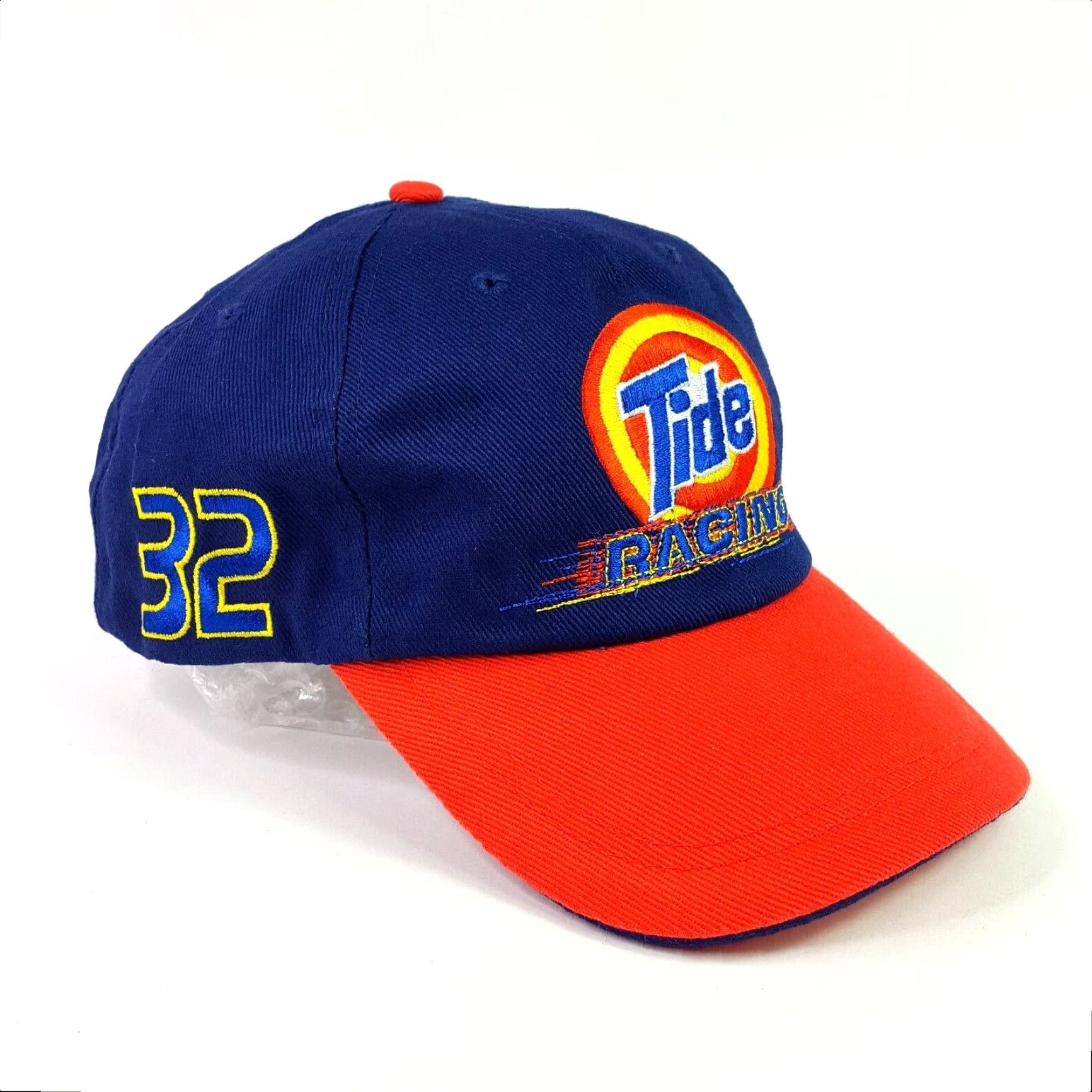 NASCAR VINTAGE Tide Racing NASCAR Snapback Adjustable Twill Blue Hat Baseball Cap Car Size ONE SIZE - 2 Thumbnail