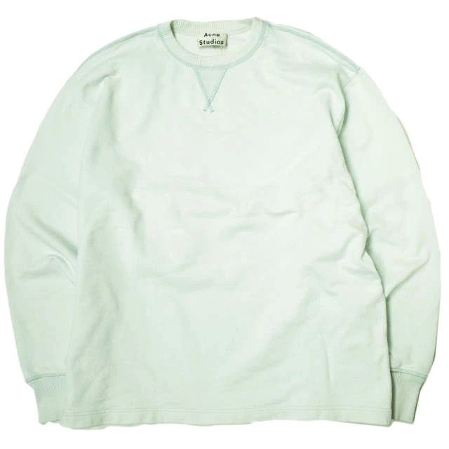 Acne Studios ACNE STUDIOS Oversized Logo Print Sweatshirt Light Blue XS Size US XS / EU 42 / 0 - 1 Thumbnail