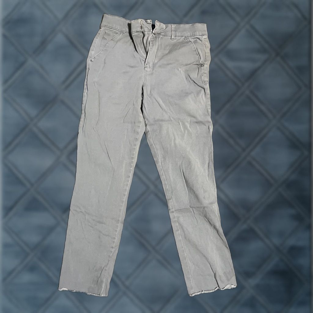 Vintage Democracy Ab Technology Mid Rise Skinny Stretch Jeans Hemmed Gray 4 Women Denim Cotton Polyester Spandex Viscose 5-Pocket Inseam 25" Dark Denim Jeans Size 27" / US 4 / IT 40 - 1 Thumbnail