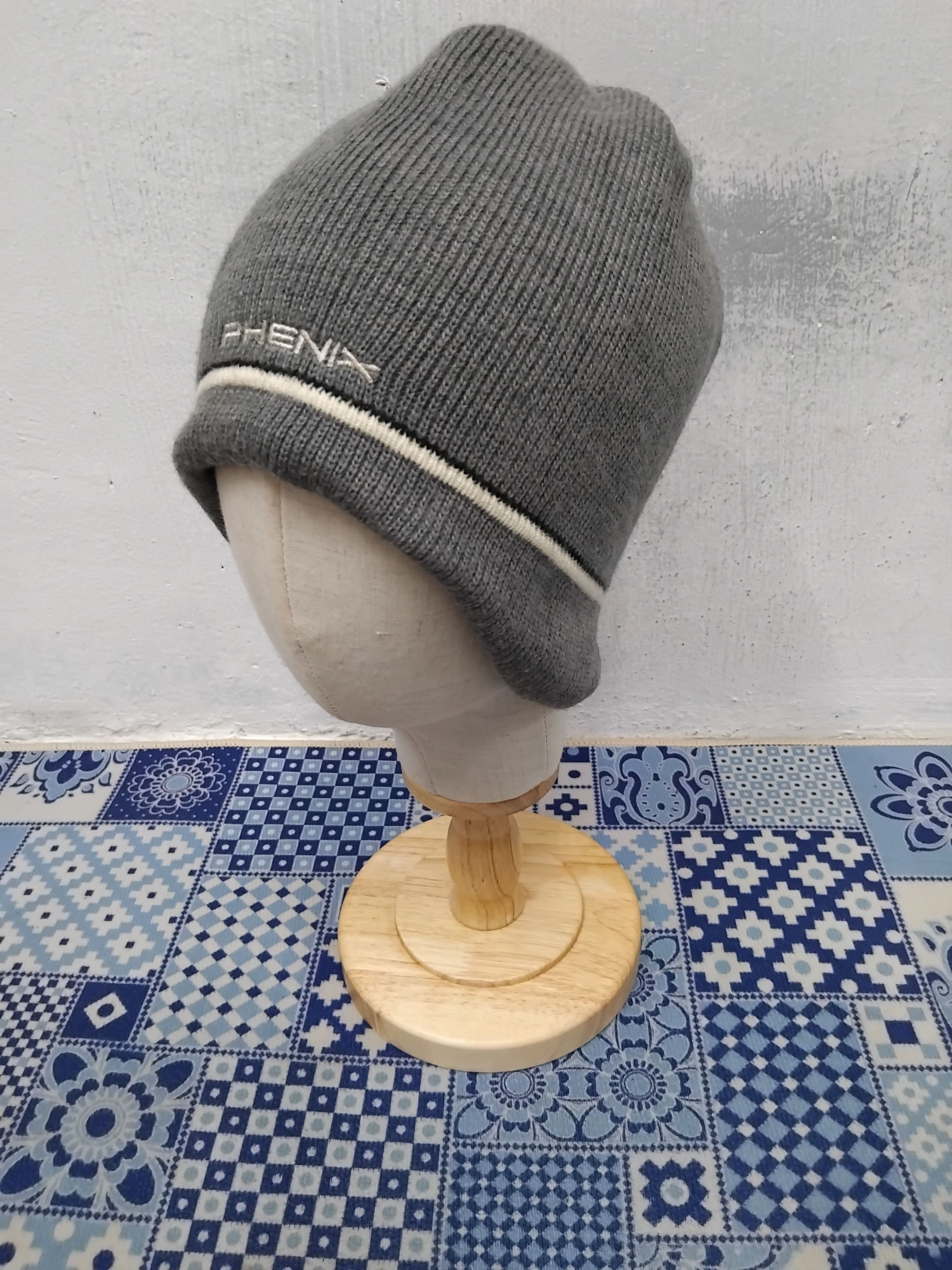 Phenix Phenix grey colour beanie hat Size ONE SIZE - 1 Thumbnail